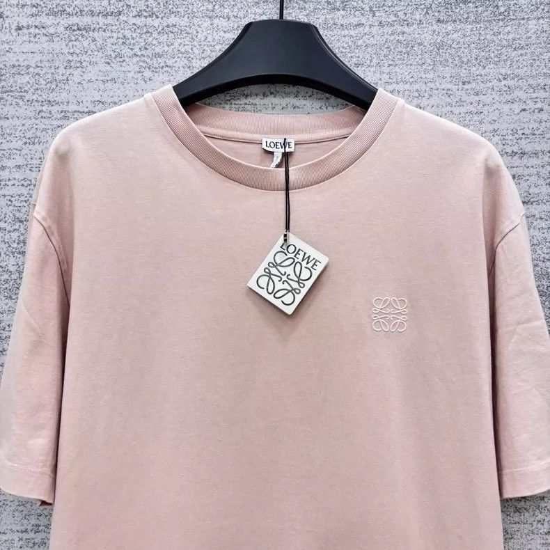 Loewe LOEWE Lotus pink embroidery logo basic short sleeve Size L / US 10 / IT 46 - 2 Thumbnail