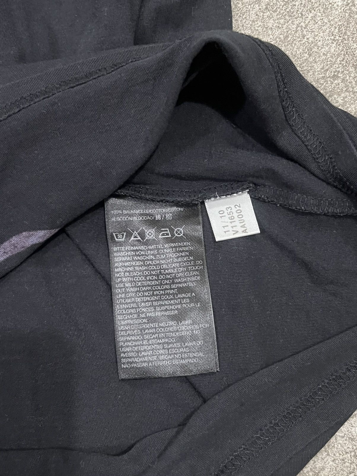 Y-3 Yohji Yamamoto Y-3 Fitted Abstract Design Longsleeve Top Size US S / EU 44-46 / 1 - 5 Thumbnail