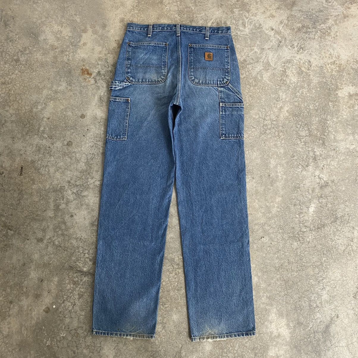 Carhartt Vintage Carhartt Double Knee Blue Carpenter Denim Jeans Size US 33 - 15 Thumbnail