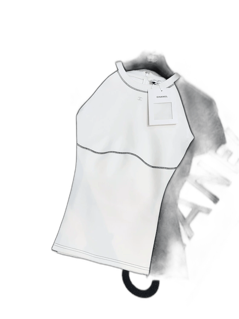 Chanel Chanel 24C Logo Short Sleeve Top Size M / US 6-8 / IT 42-44 - 1 Thumbnail