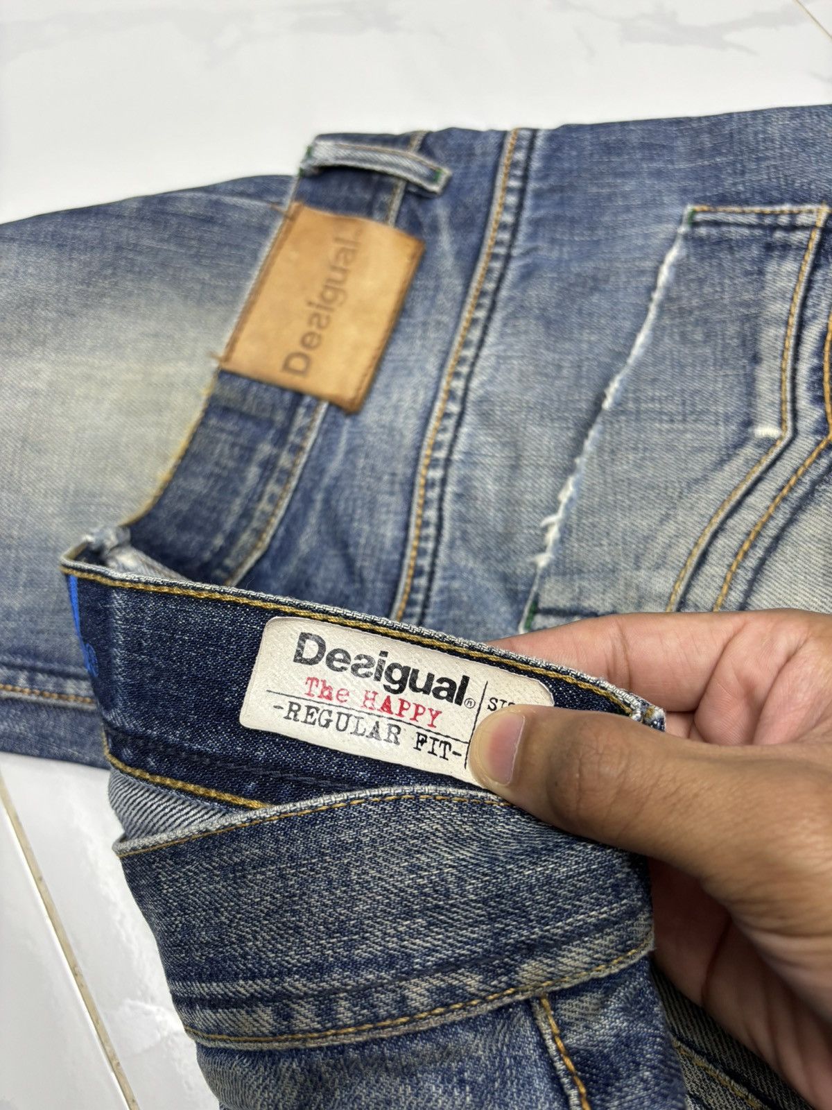 Desigual × Hysteric Glamour × If Six Was Nine 🔥DESIGUAL SLIM DISTRESSED DENIM JEANS ROCKSTAR DENIM Size US 31 - 11 Thumbnail