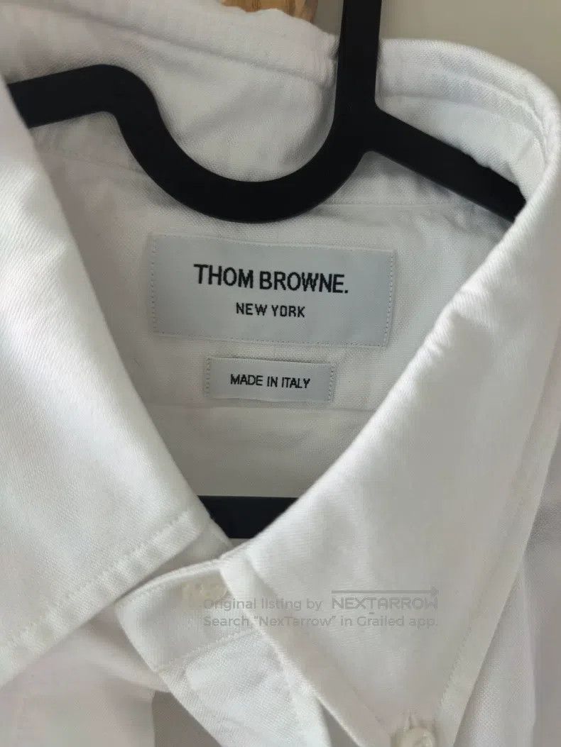 Thom Browne Thom Browne White Shirt Size US M / EU 48-50 / 2 - 2 Thumbnail