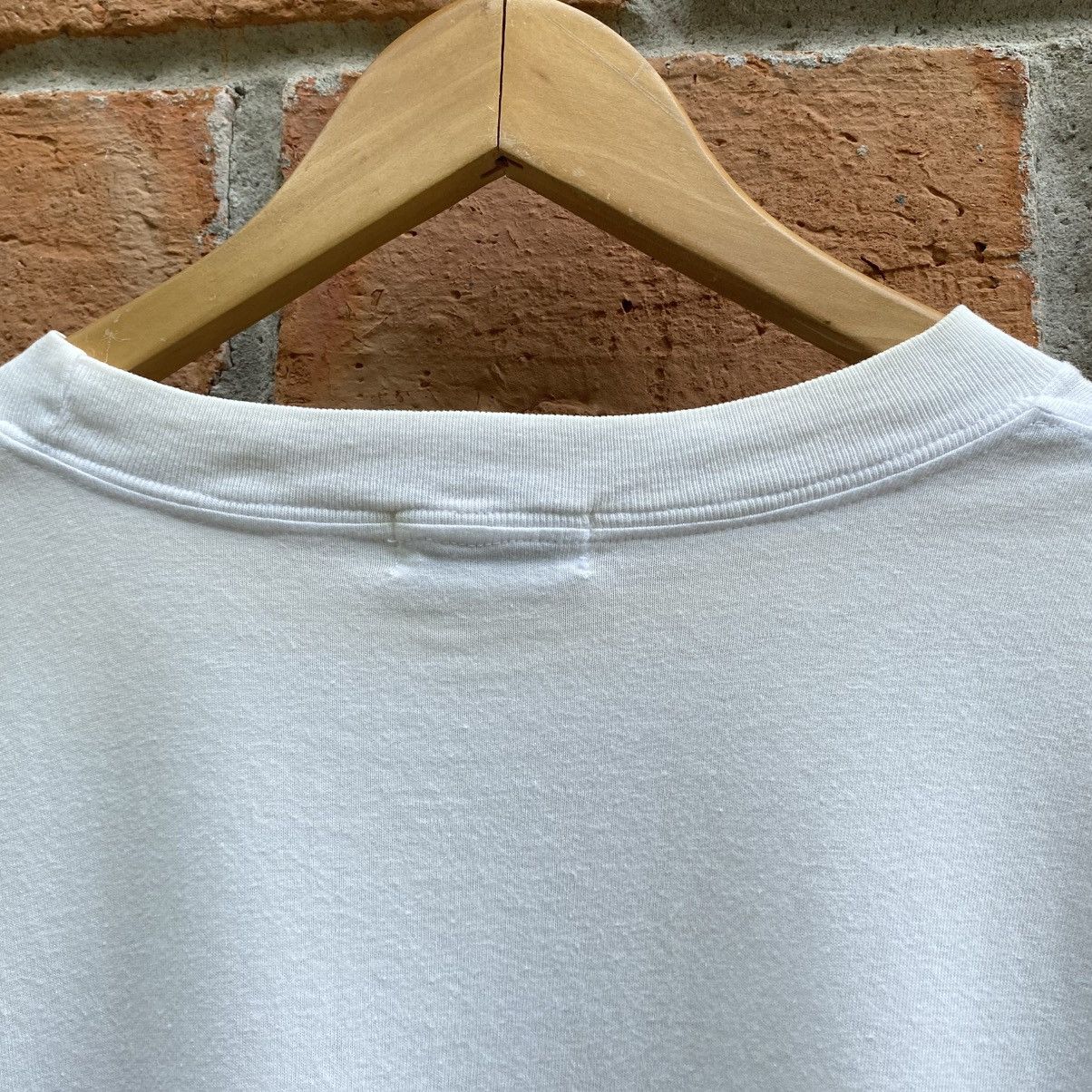 DKNY DKNY White Crewneck Tee with Grey Logo Size US L / EU 52-54 / 3 - 5 Thumbnail