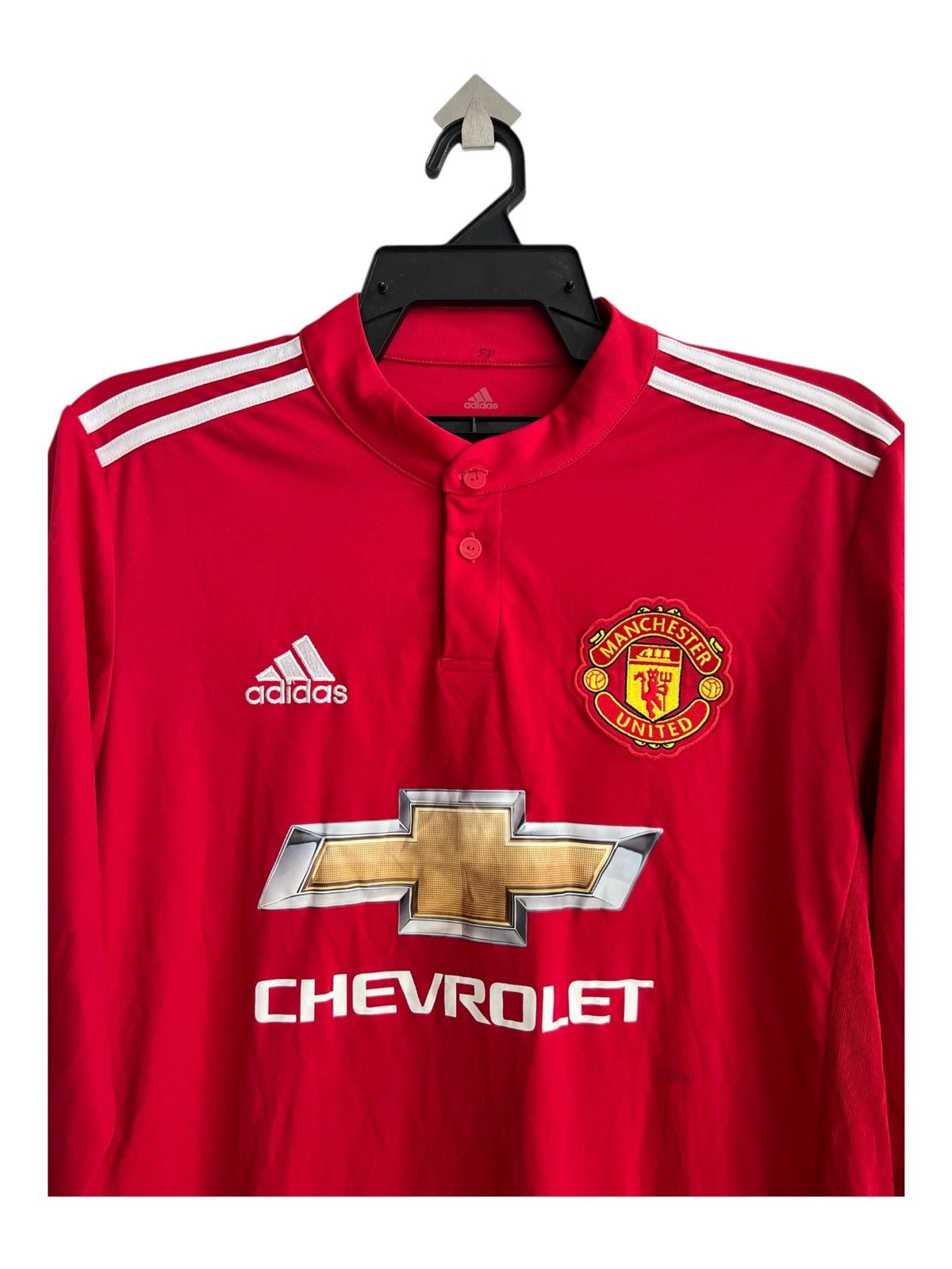 Adidas 2017-18 Adidas MU Paul Pogba #6 Player Issue Home LS Jersey Size US M / EU 48-50 / 2 - 3 Thumbnail
