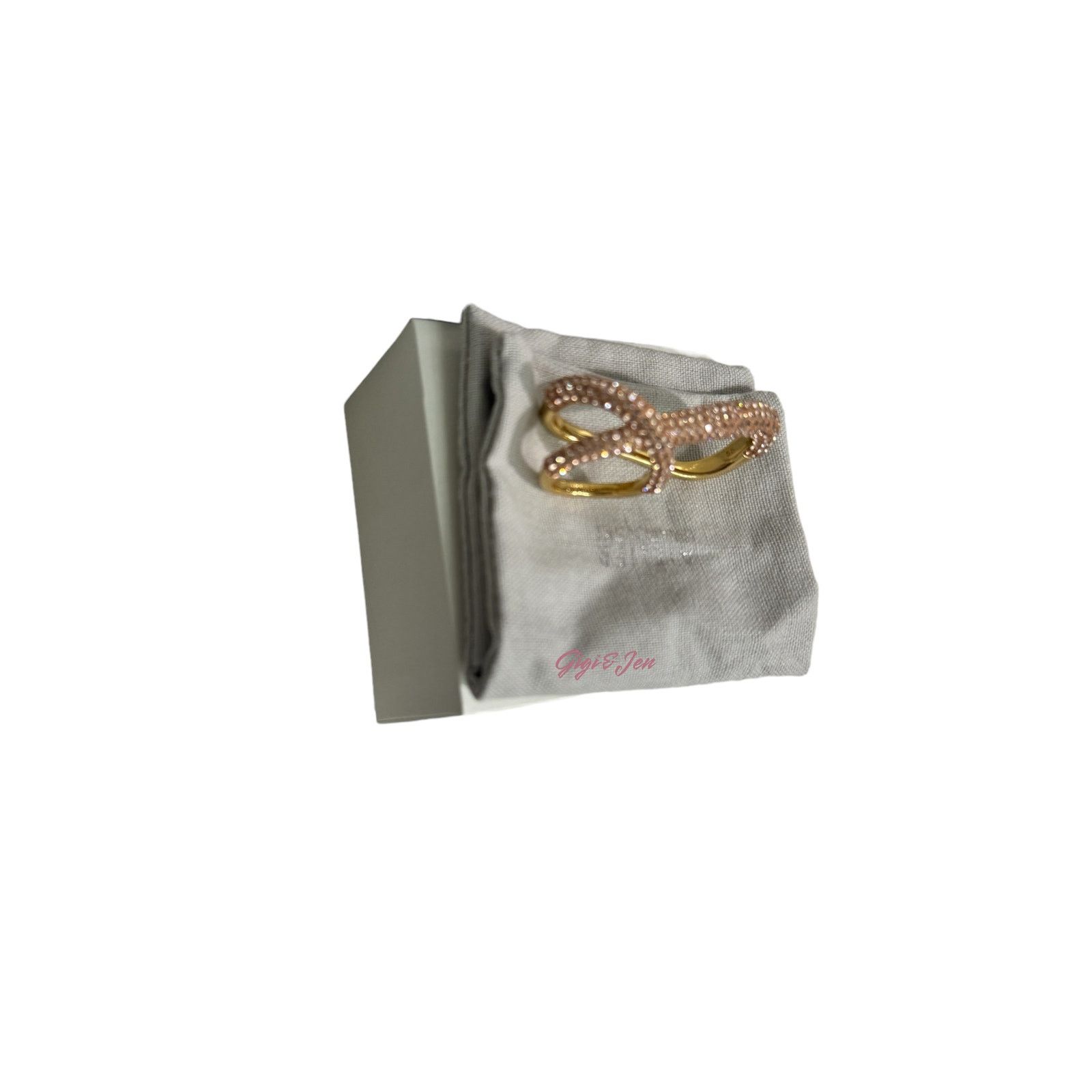 Swarovski Swarovski Atelier Tigri ring Pink, Gold-tone plated Size 55 Size ONE SIZE - 11 Thumbnail