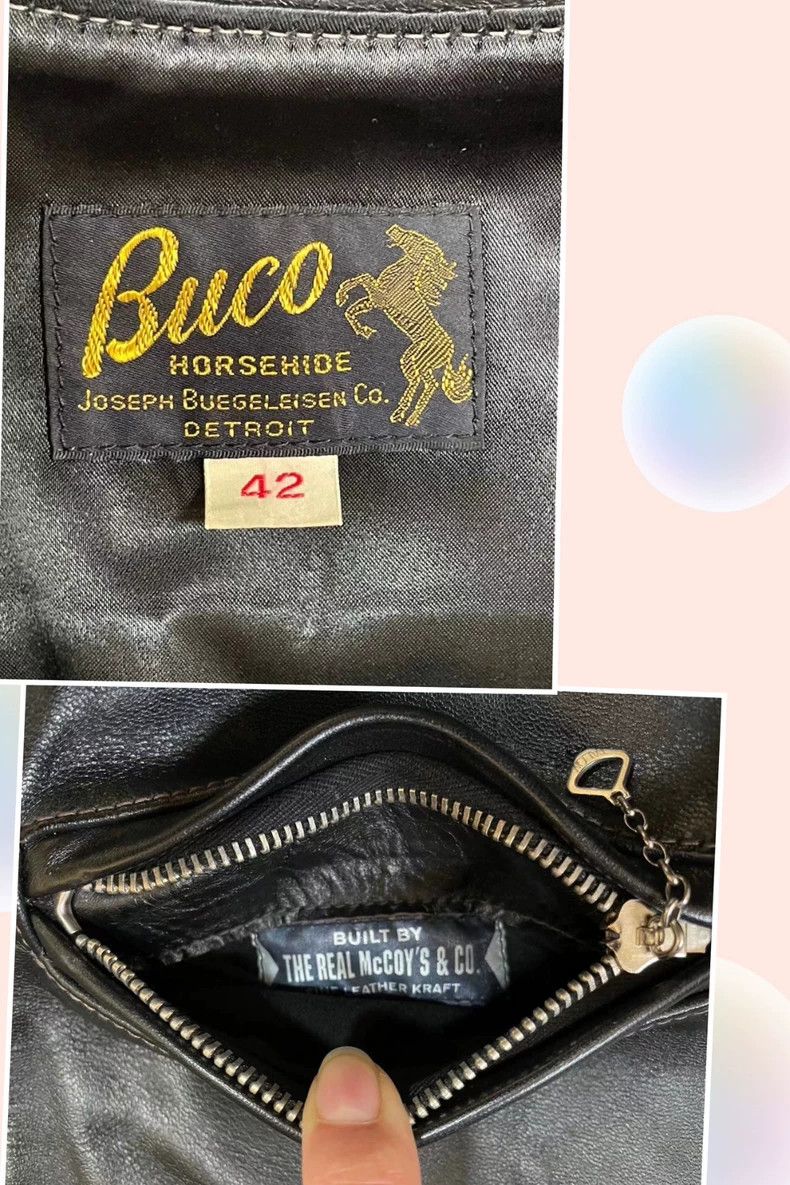 The Real McCoy's The Real McCoy's Size 42 Buco J-100 Horse Leather Jacket 25 Size US M / EU 48-50 / 2 - 9 Thumbnail