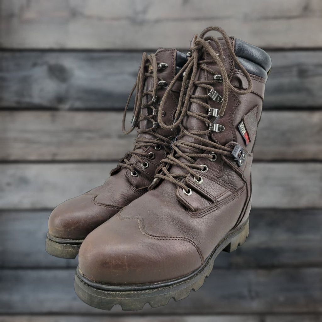 Vintage Guide Gear Leather Work Boots Brown Thinsulate Ultra Guide Dry Mens Sz 9EE Shoes Boots Myriad Eco Size US 9 / EU 42 - 1 Thumbnail