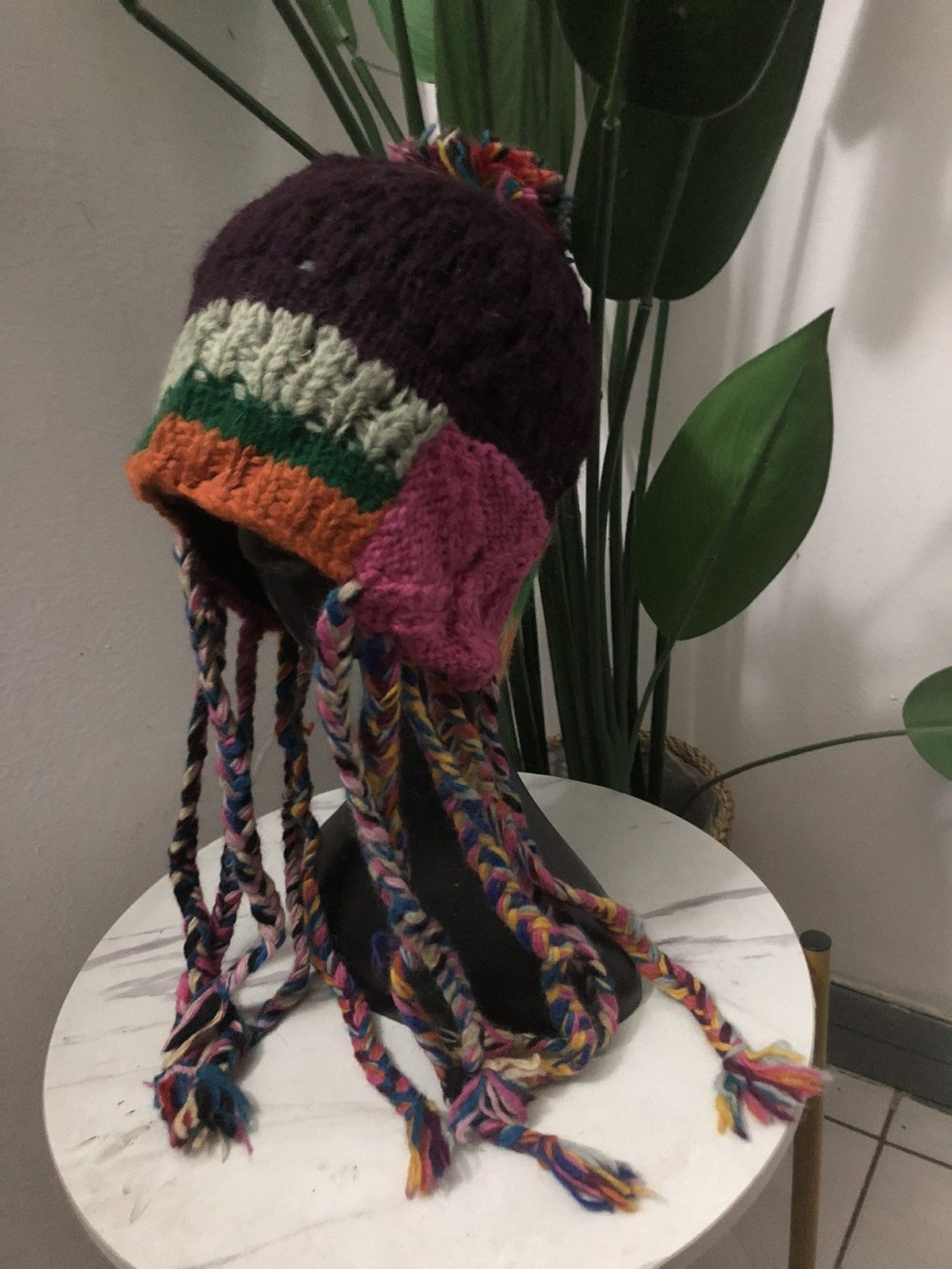 Japanese Brand × Vintage VINTAGE WOOL EAR FLAT NAVAJO STYLE BEANIE HAT Size ONE SIZE - 5 Thumbnail