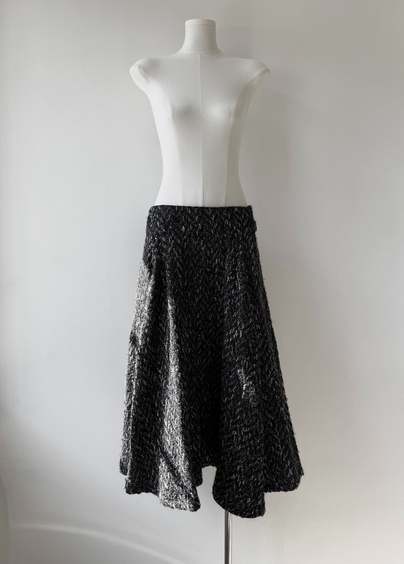 Yohji Yamamoto Yohji Yamamoto Y's 06AW Snowflake Tweed Skirt Size 36" / US 14 / IT 50 - 1 Thumbnail