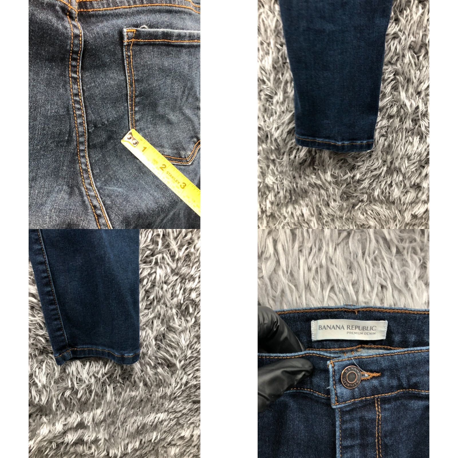 Banana Republic Banana Republic Jeans Skinny Denim Blue 32 Long Womens Mid Rise 5-Pocket Regular Fit Jeans Womens Boys/Mens? Size 24" / US 00 / IT 34 - 8 Thumbnail