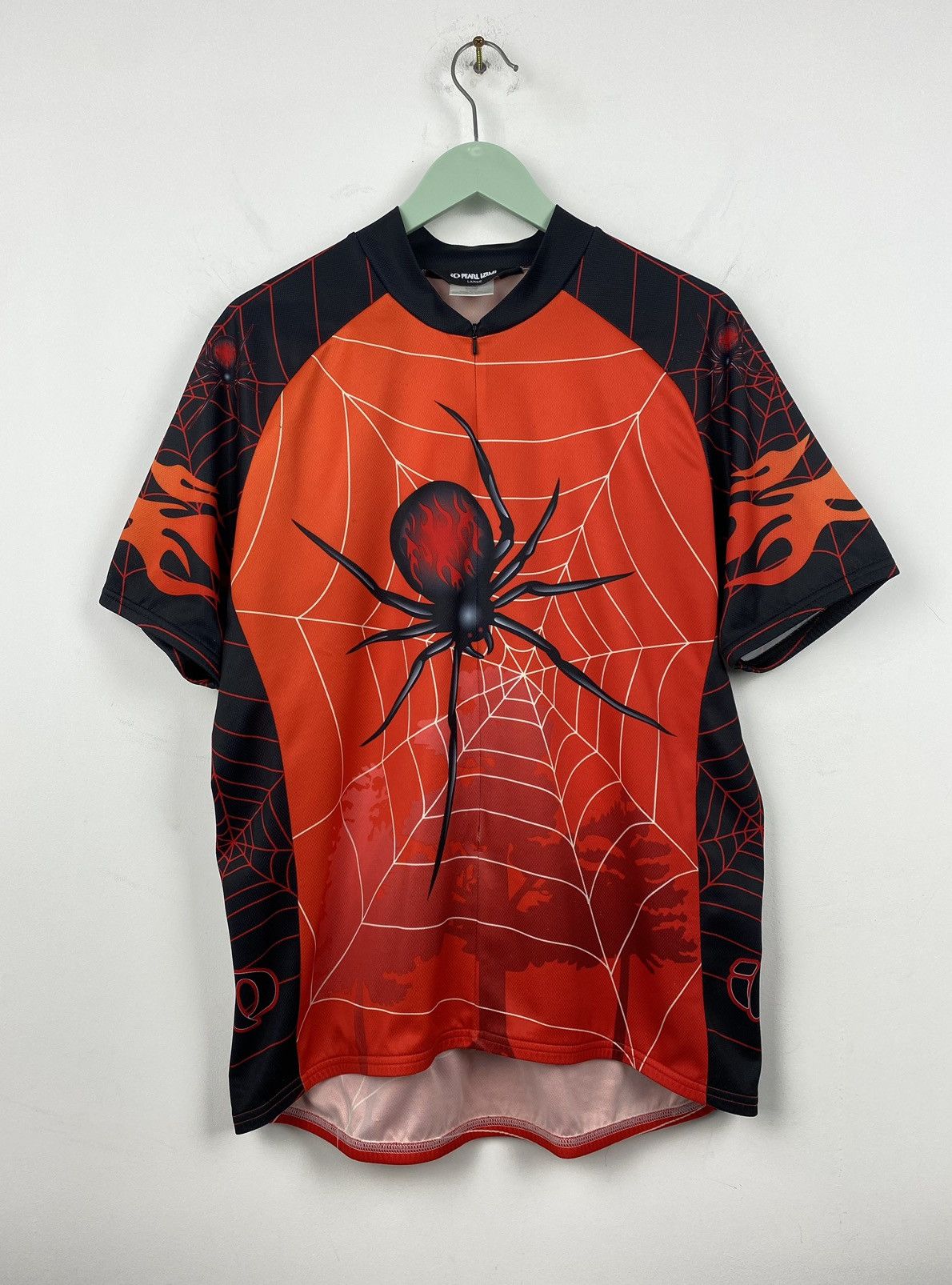 Bicycle Pearl Izumi Spider Flames 2007 Cycling Jersey Biker SMS Y2K Size US L / EU 52-54 / 3 - 1 Thumbnail