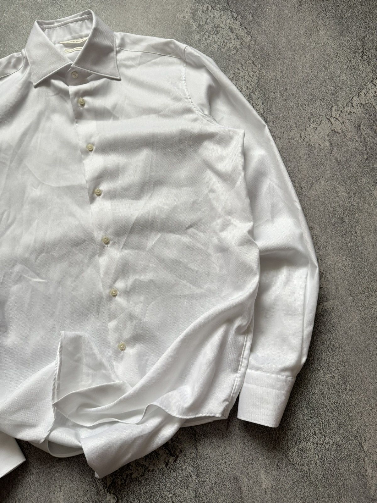 Designer × Suitsupply Suitsupply slim fit white button up shirt polo dress Size US M / EU 48-50 / 2 - 3 Thumbnail