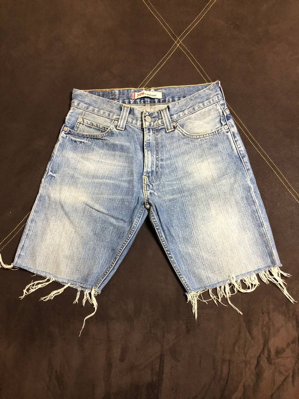 Levi's Vintage USA 90’s Levi’s 506 Button Fly Cut Off Shorts Size US 31 - 1 Thumbnail