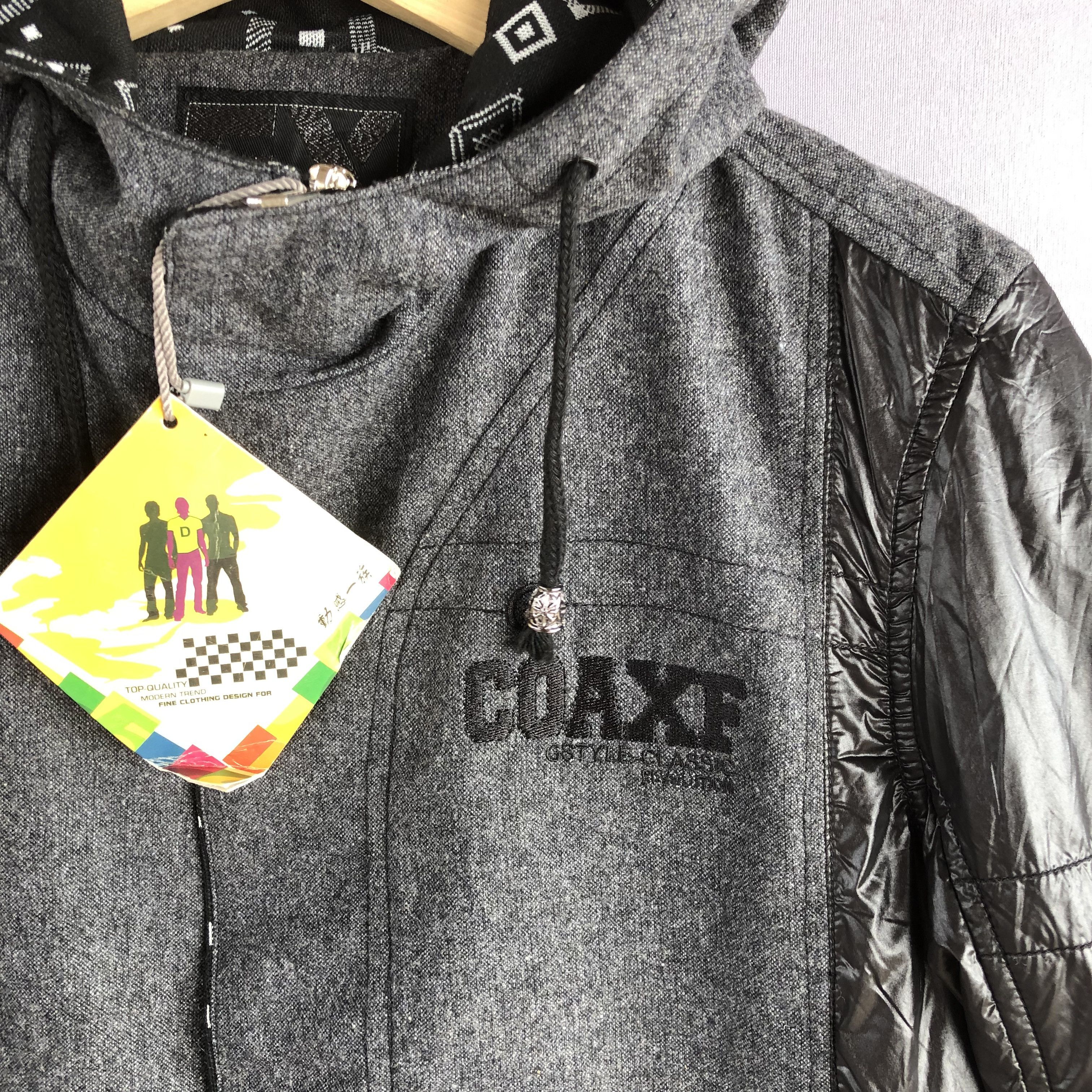 Japanese Brand Vintage Coaxe Japanese Zipper Streetwear Hoodie Wool Jacket Size US S / EU 44-46 / 1 - 6 Thumbnail