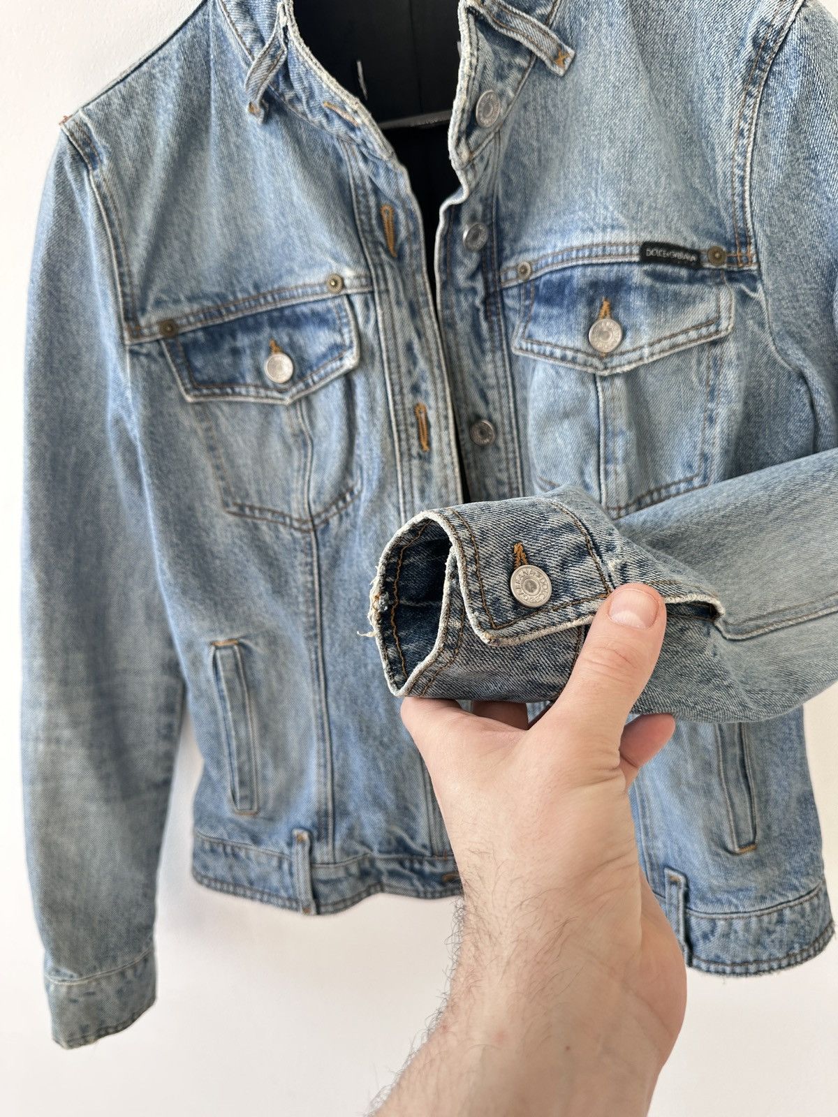 Dolce & Gabbana Dolce & Gabbana Archival Denim Jacket Y2K Blue Jean Jacket Size S / US 4 / IT 40 - 7 Thumbnail