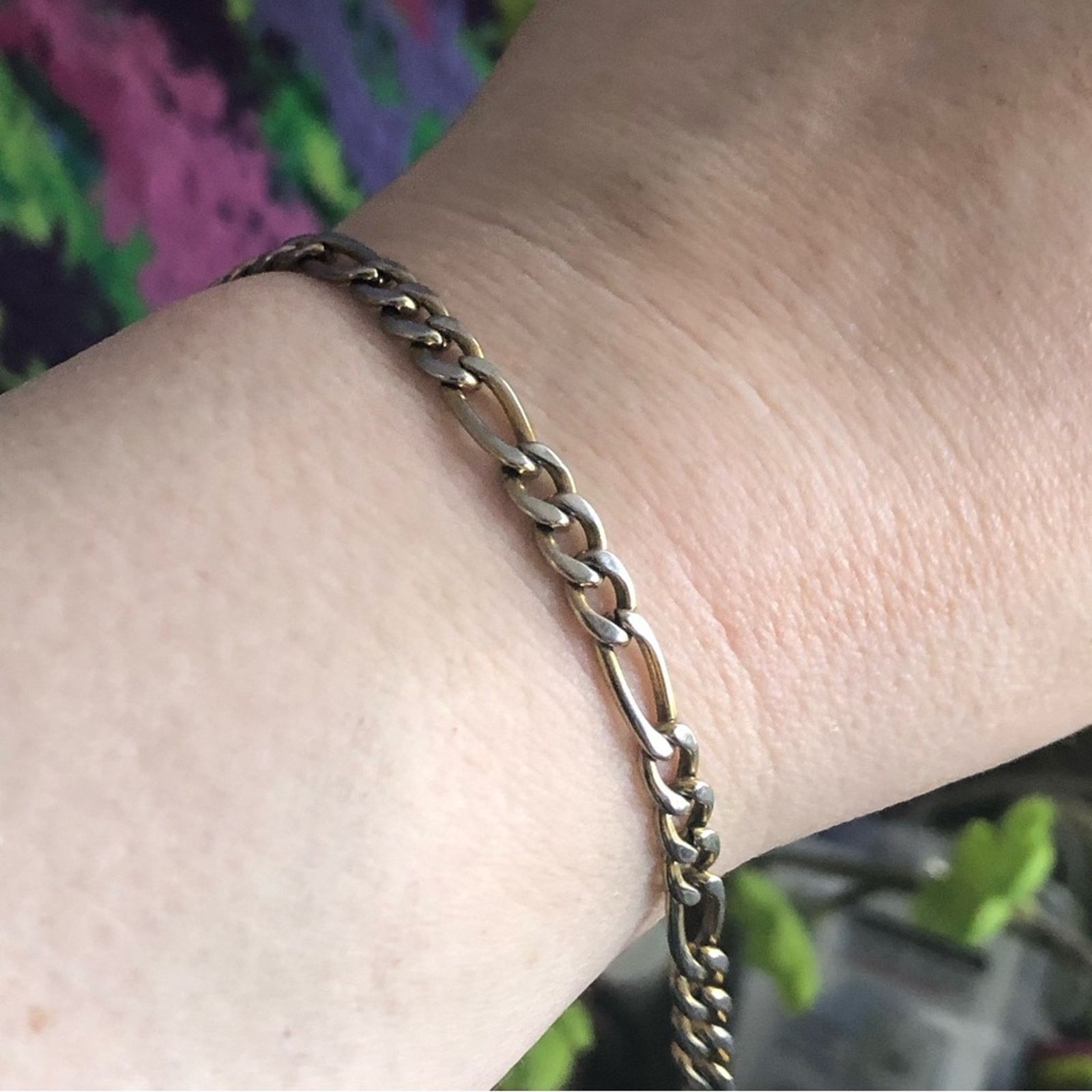 Vintage Vintage Jacmel figaro tri-tone chain bracelet Size ONE SIZE - 2 Thumbnail