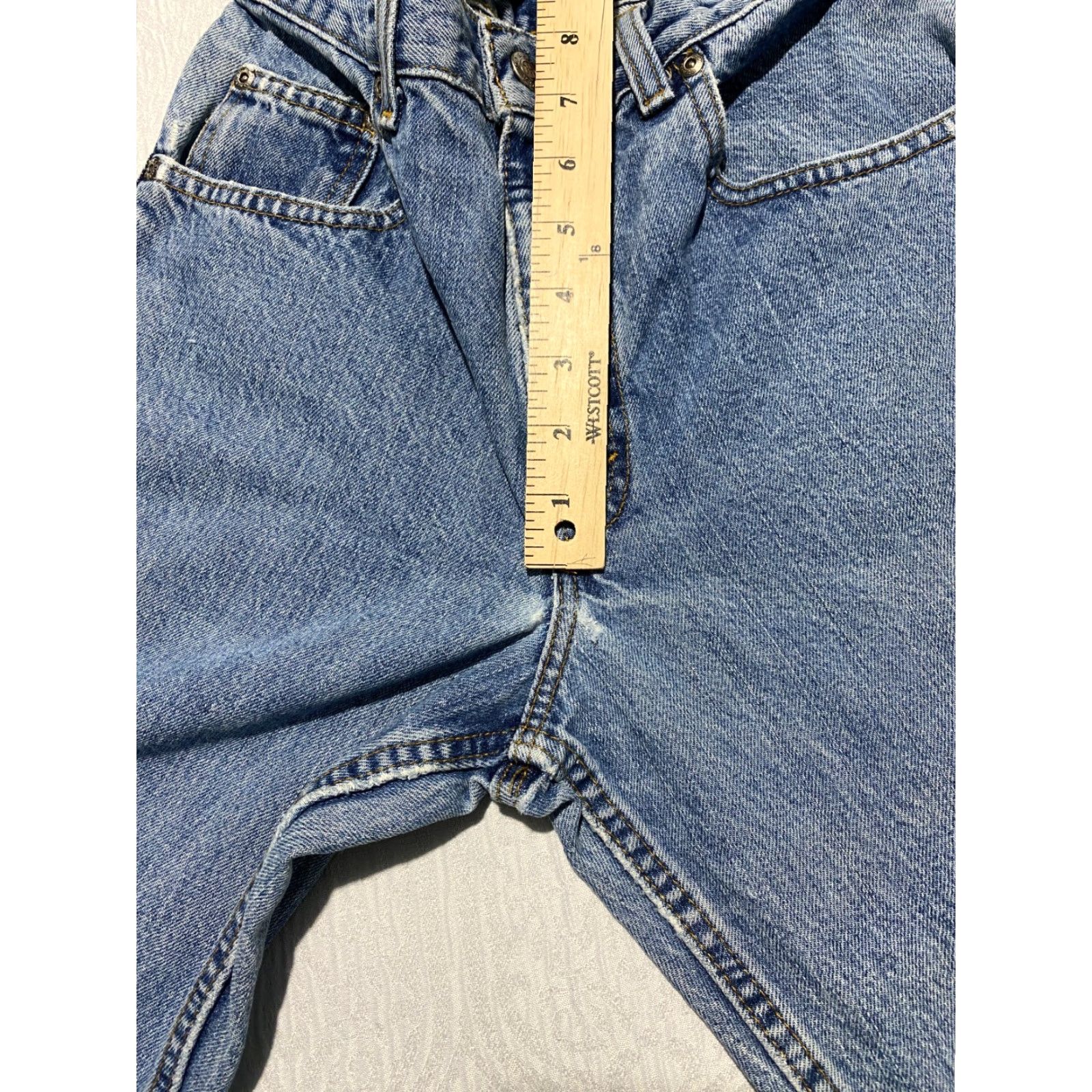Vintage VINTAGE Arizona Jeans Jeans, Men's, 30x31, Blue Light Wash, 5-Pocket Design, Denim, Regular, Straight, Inseam 31, Mens Size US 30 / EU 46 - 4 Thumbnail