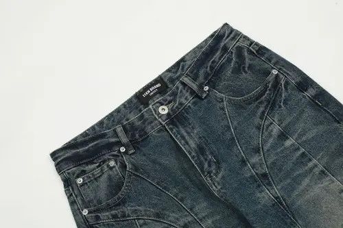 Japanese Brand × Jean High street cut casual wide leg slightly flared jeans Size US 32 / EU 48 - 3 Thumbnail