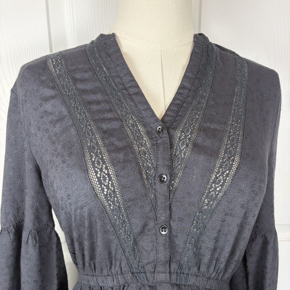 Billabong Billabong black lace mini long sleeve dress Size XS / US 0-2 / IT 36-38 - 3 Thumbnail