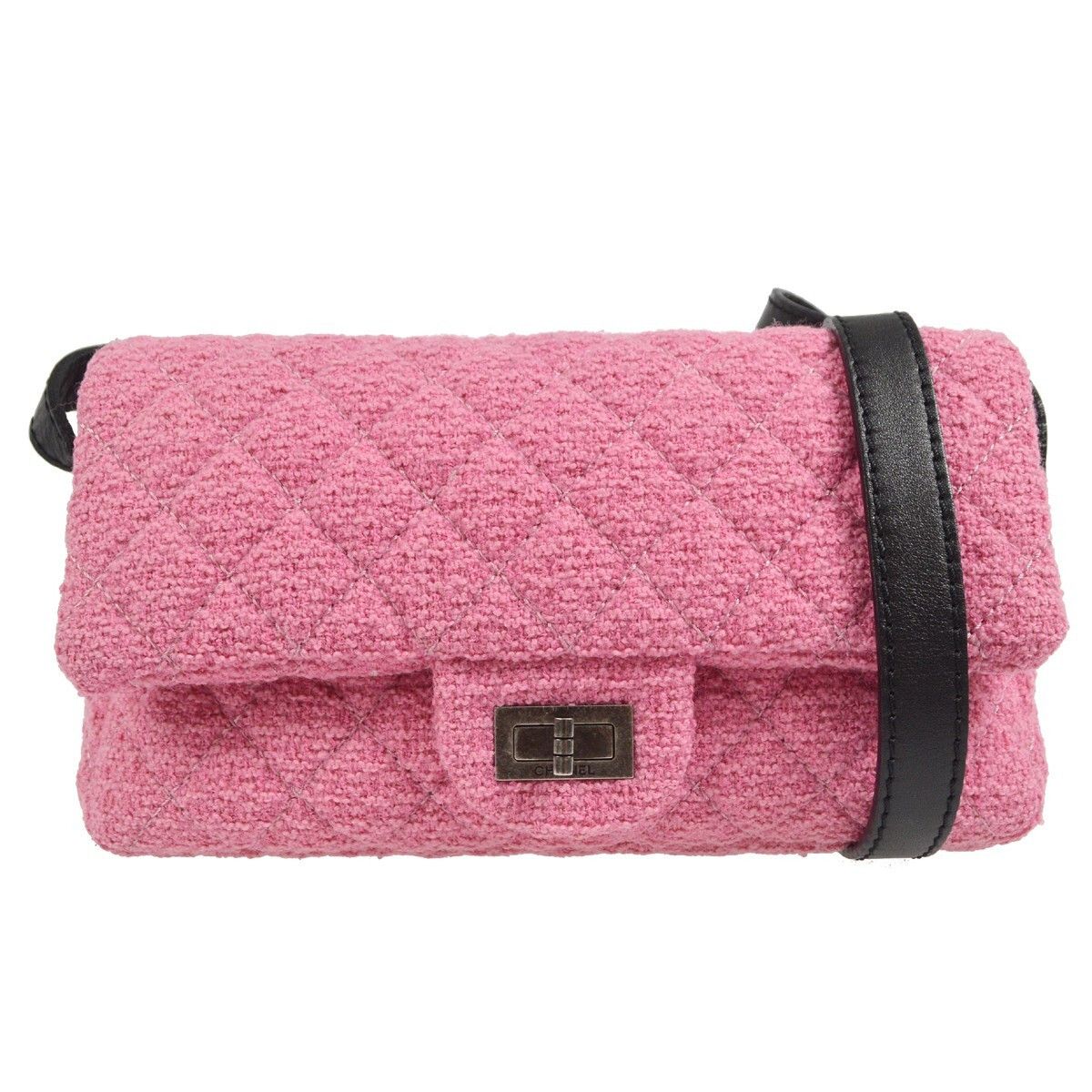 Chanel Chanel Easy Reissue Messenger Flap Bag Quilted Tweed Size ONE SIZE - 1 Thumbnail