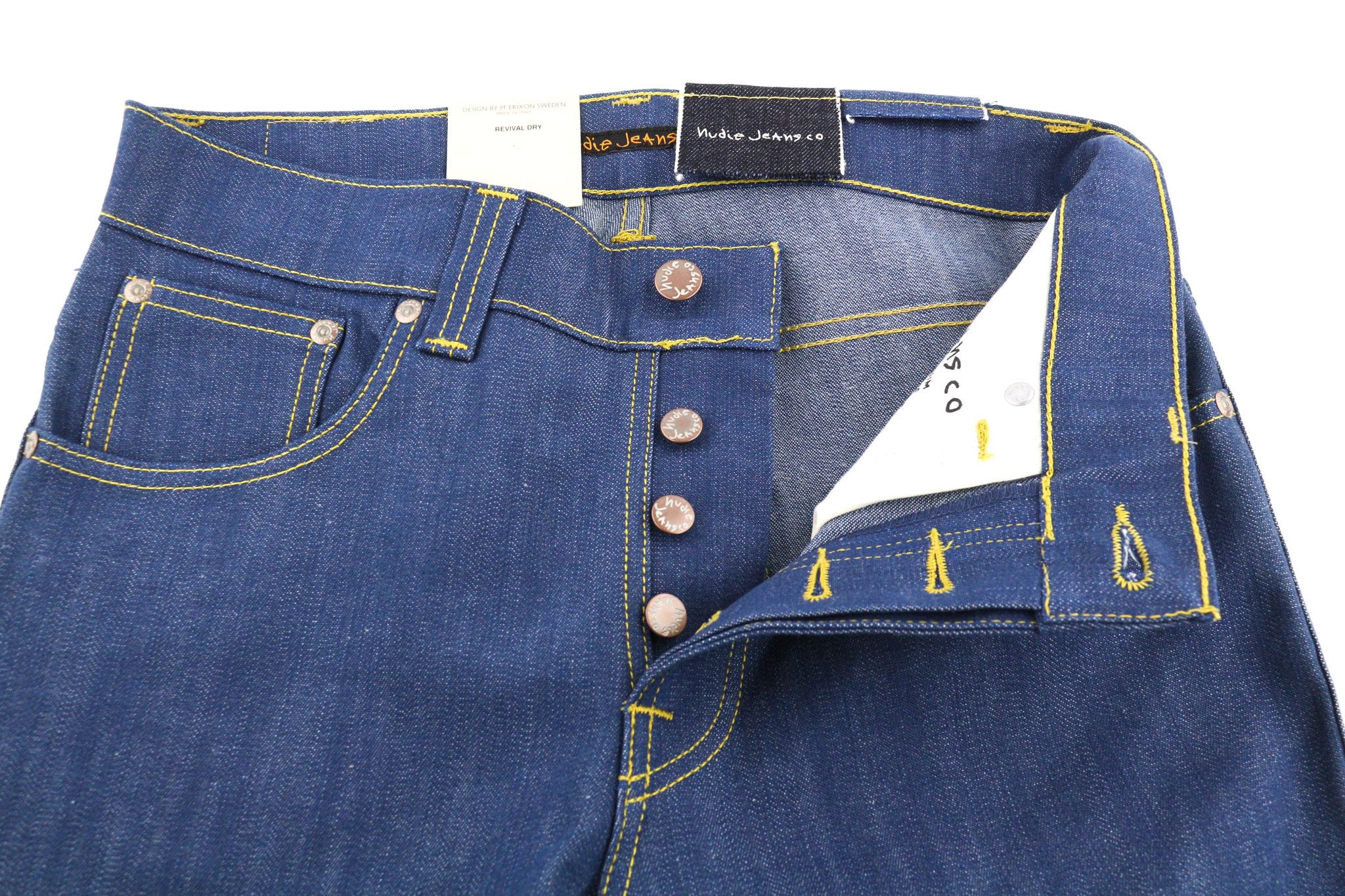Nudie Jeans BOOTCUT BARR W30/L34 Blue Revival Dry Denim Jeans 81922 Size US 30 / EU 46 - 4 Thumbnail