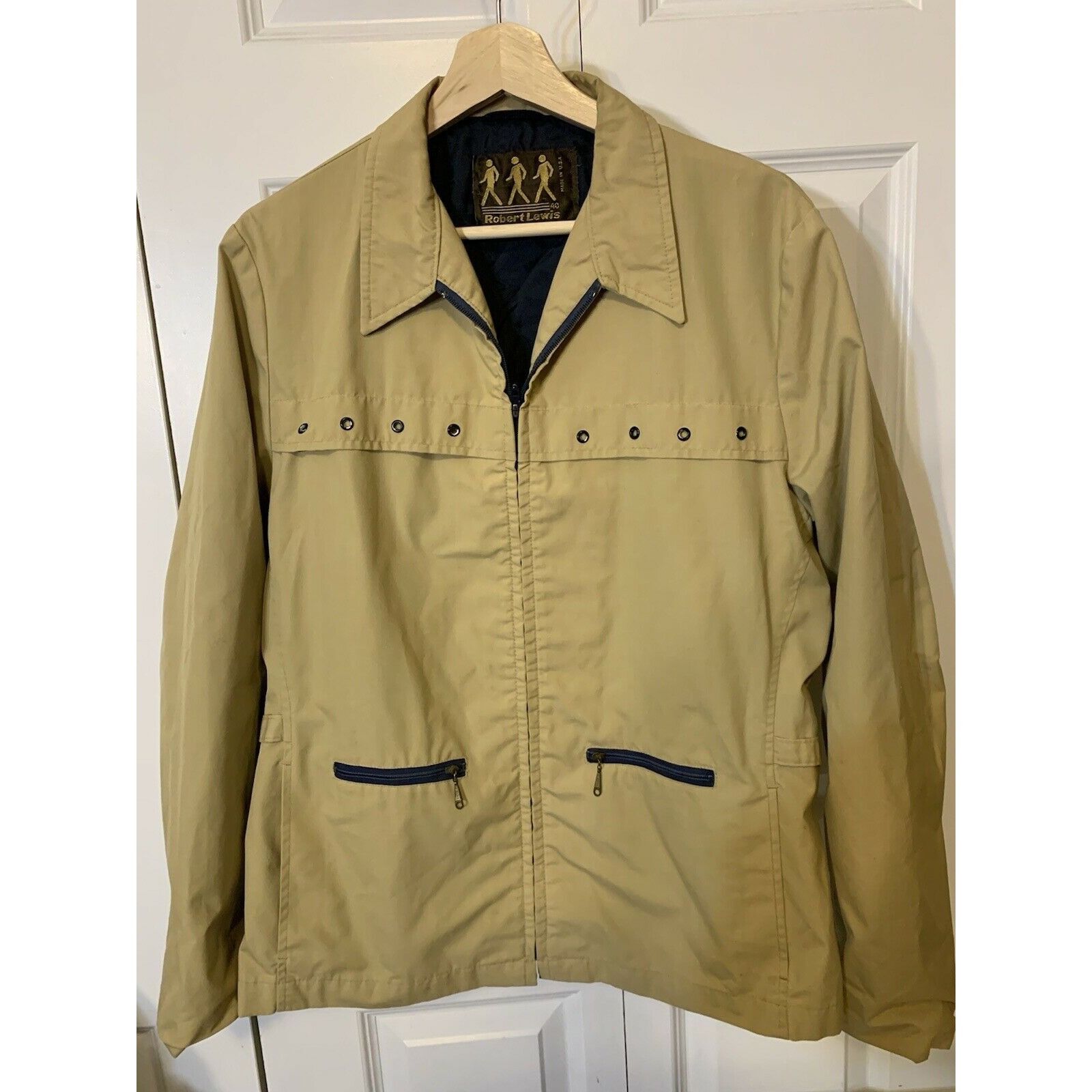 Other Vtg Robert Lewis Men’s Sz 40 Lined Vented Full Zip Front Jac Size US M / EU 48-50 / 2 - 7 Thumbnail