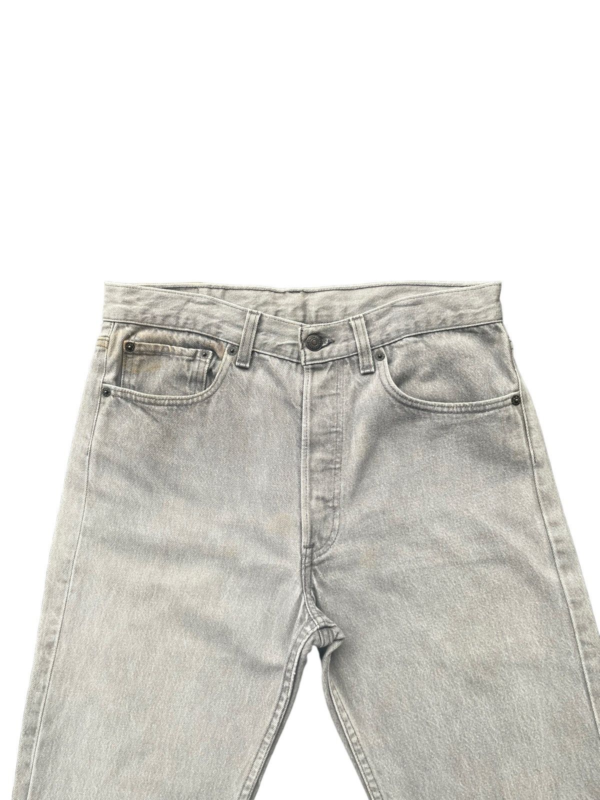 Levi's Vintage 1991 Levis 501 e Grey Faded Denim Size US 32 / EU 48 - 3 Thumbnail