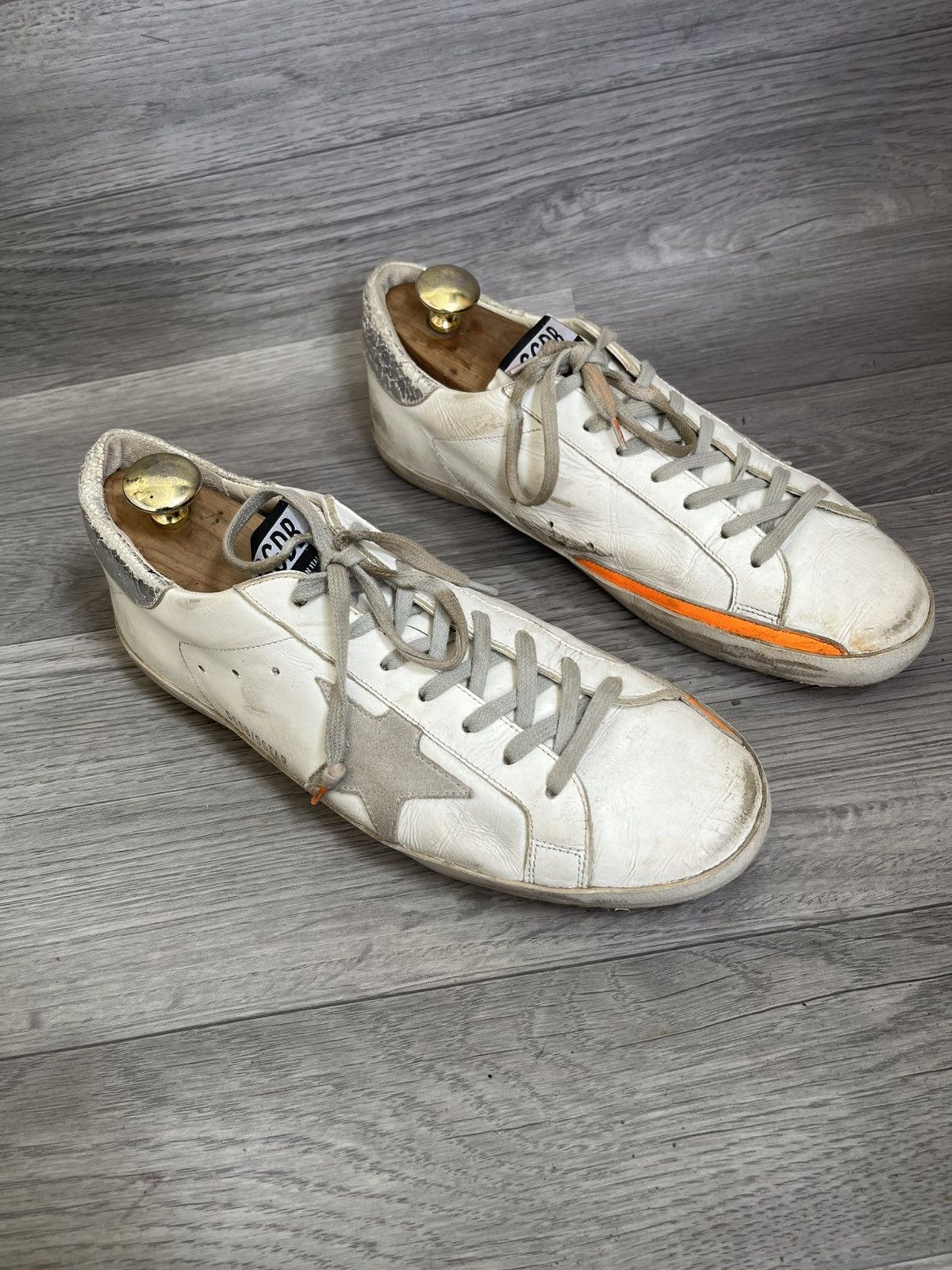 Golden Goose Golden goose superstar distressed low top sneakers sz 43 Size US 10 / EU 43 - 6 Thumbnail