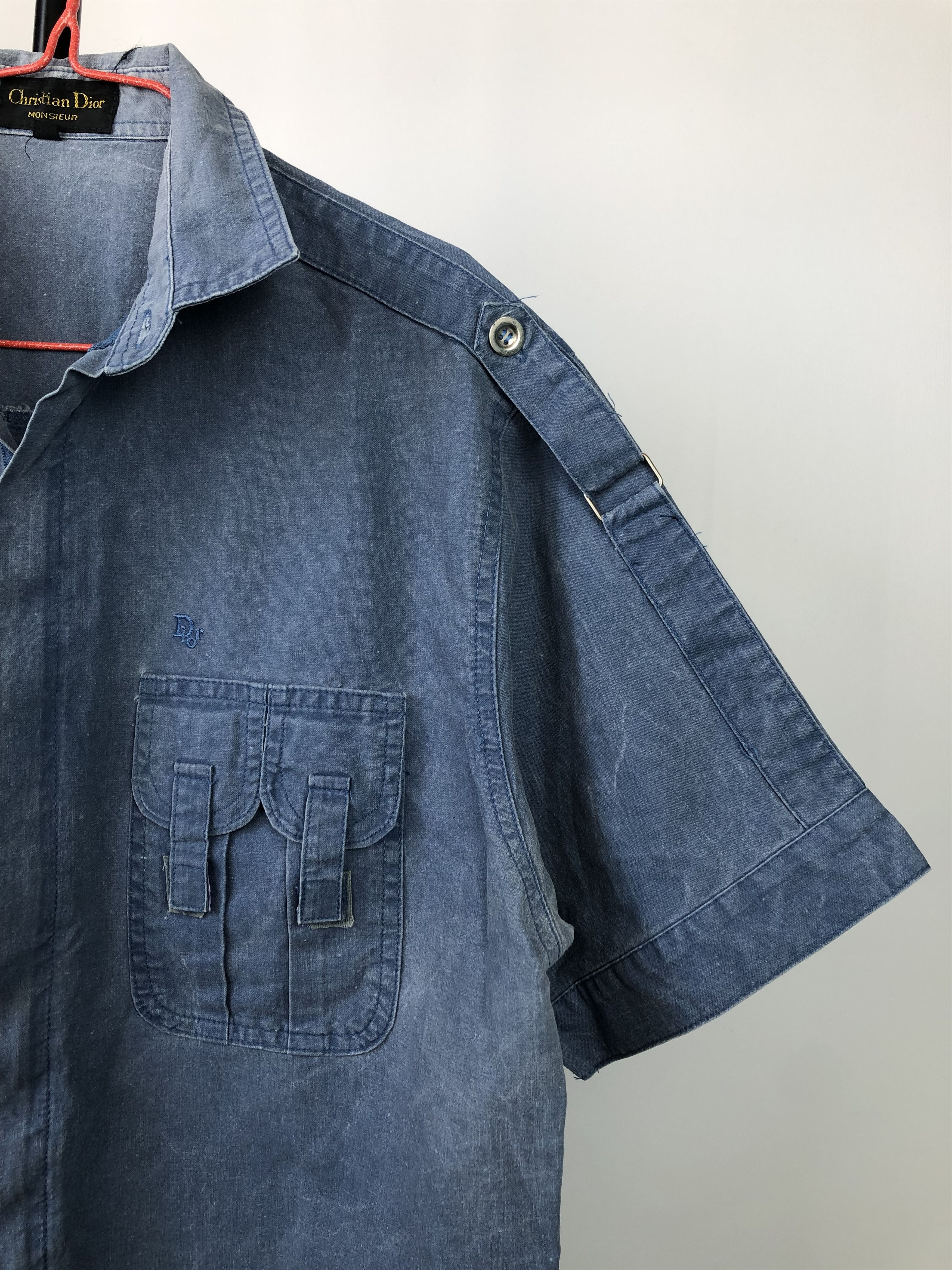 Christian Dior Monsieur 90s Christian Dior Monsieur Multipocket Stone Washed Shirt Size US L / EU 52-54 / 3 - 5 Thumbnail