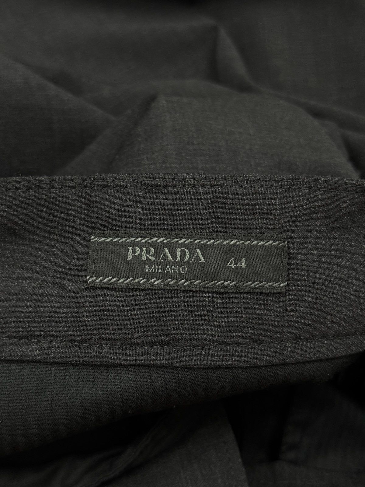 Prada NWT PRADA GRAY WOOL PANTS PRADA LOGO Size US 30 / EU 46 - 9 Thumbnail
