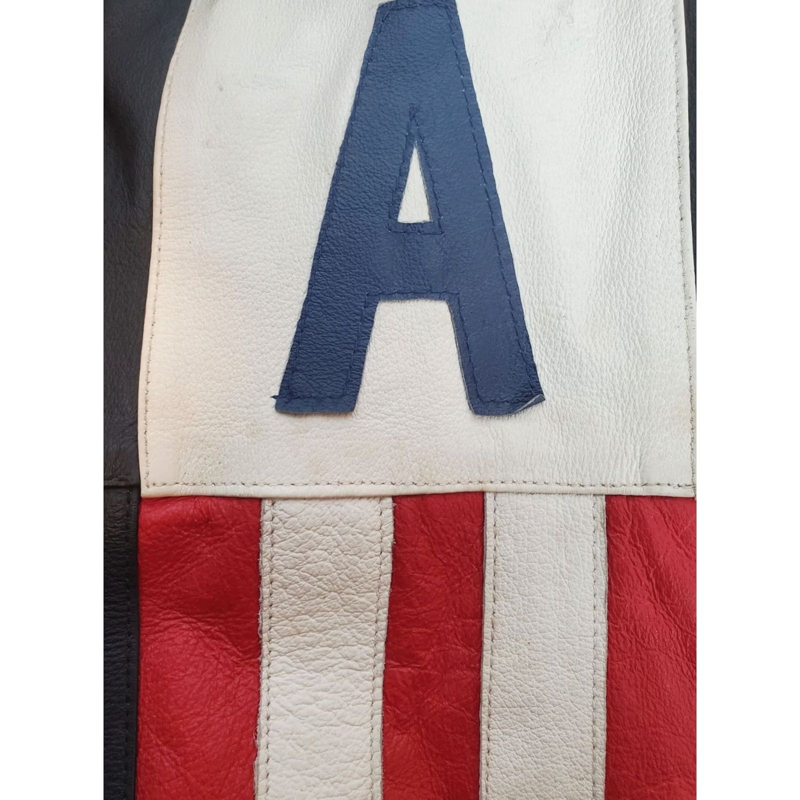 Vintage VINTAGE WILDA Jacket Full Zip American Flag Leather Men's M 90s Patriotic Size US M / EU 48-50 / 2 - 7 Thumbnail