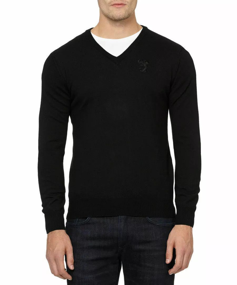 Versace Versace collection wool v-neck sweater M Size US L / EU 52-54 / 3 - 8 Thumbnail
