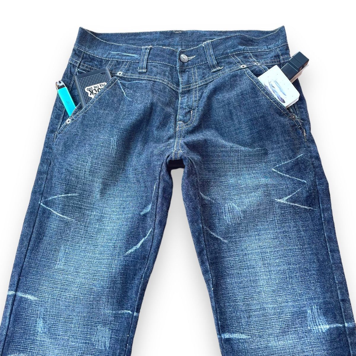 If Six Was Nine × Le Grande Bleu (L.G.B.) × PPFM 🇯🇵 PPFM DOUBLE POCKET STONE WASHED DENIM PANTS Size US 32 / EU 48 - 2 Thumbnail