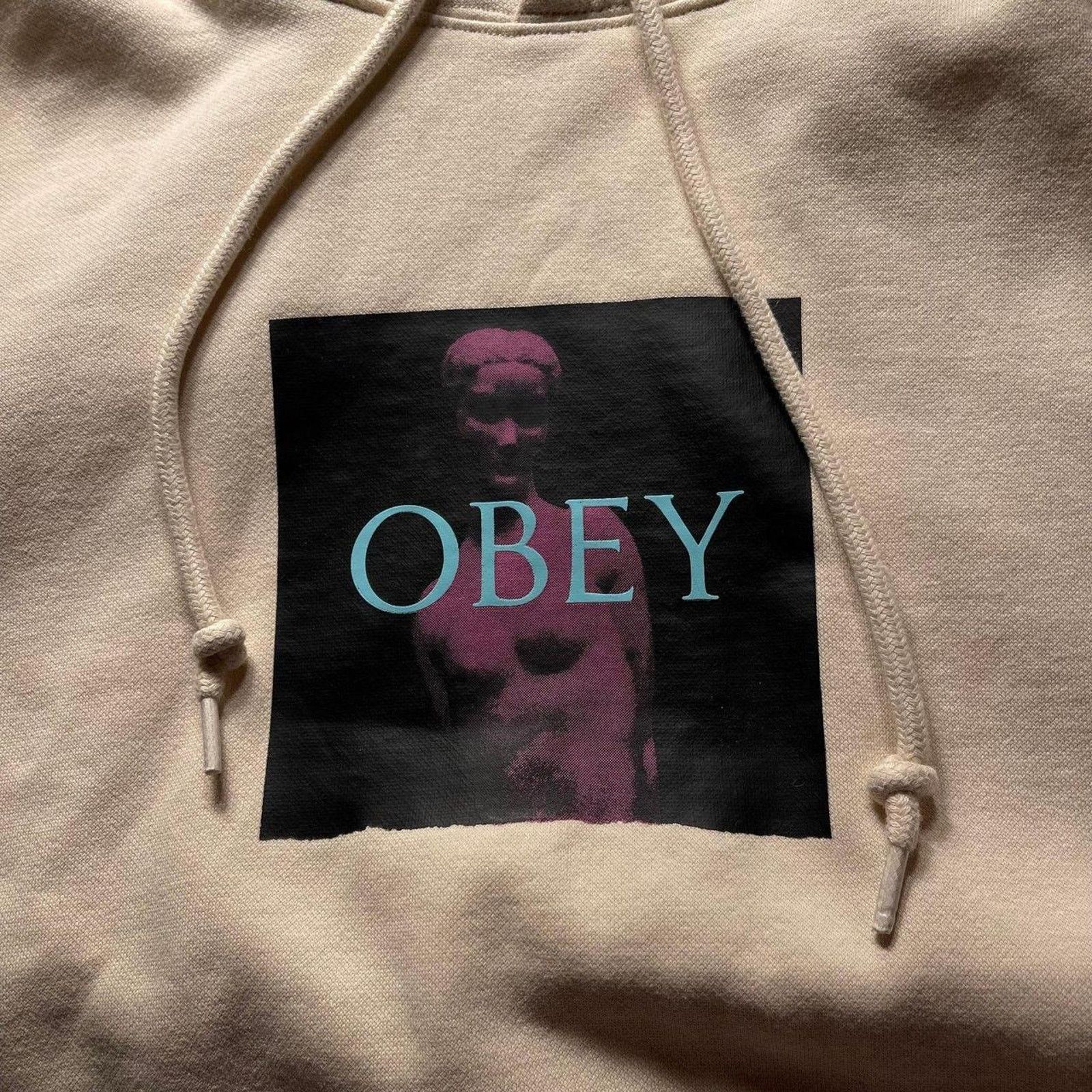 Obey Obey Beige Heavyweight Graphic Hoodie Purple size L Size US L / EU 52-54 / 3 - 2 Thumbnail