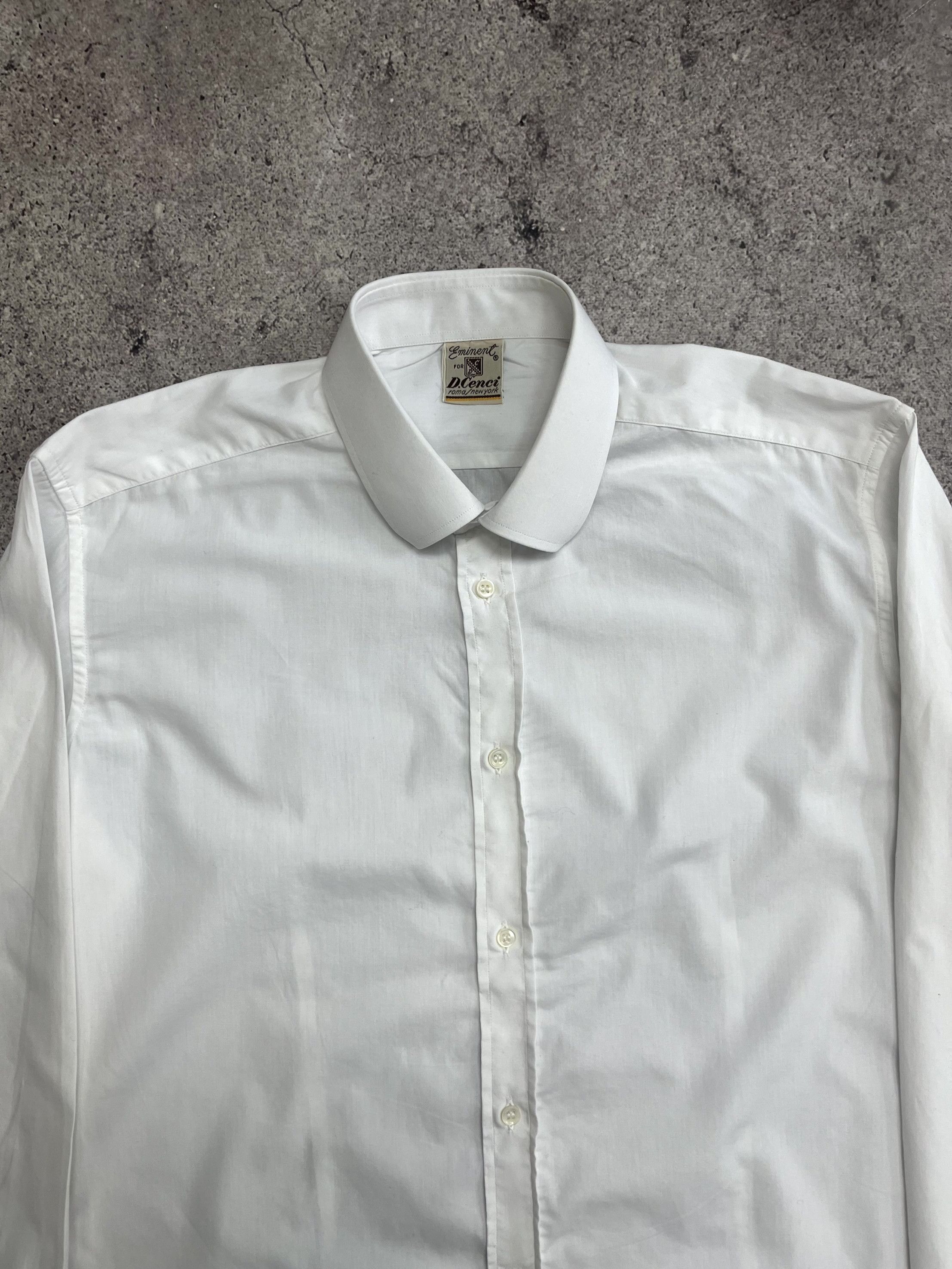Davide Cenci Davide Cenci Italian Cotton White Сufflinks Shirt Size L Size US L / EU 52-54 / 3 - 4 Thumbnail