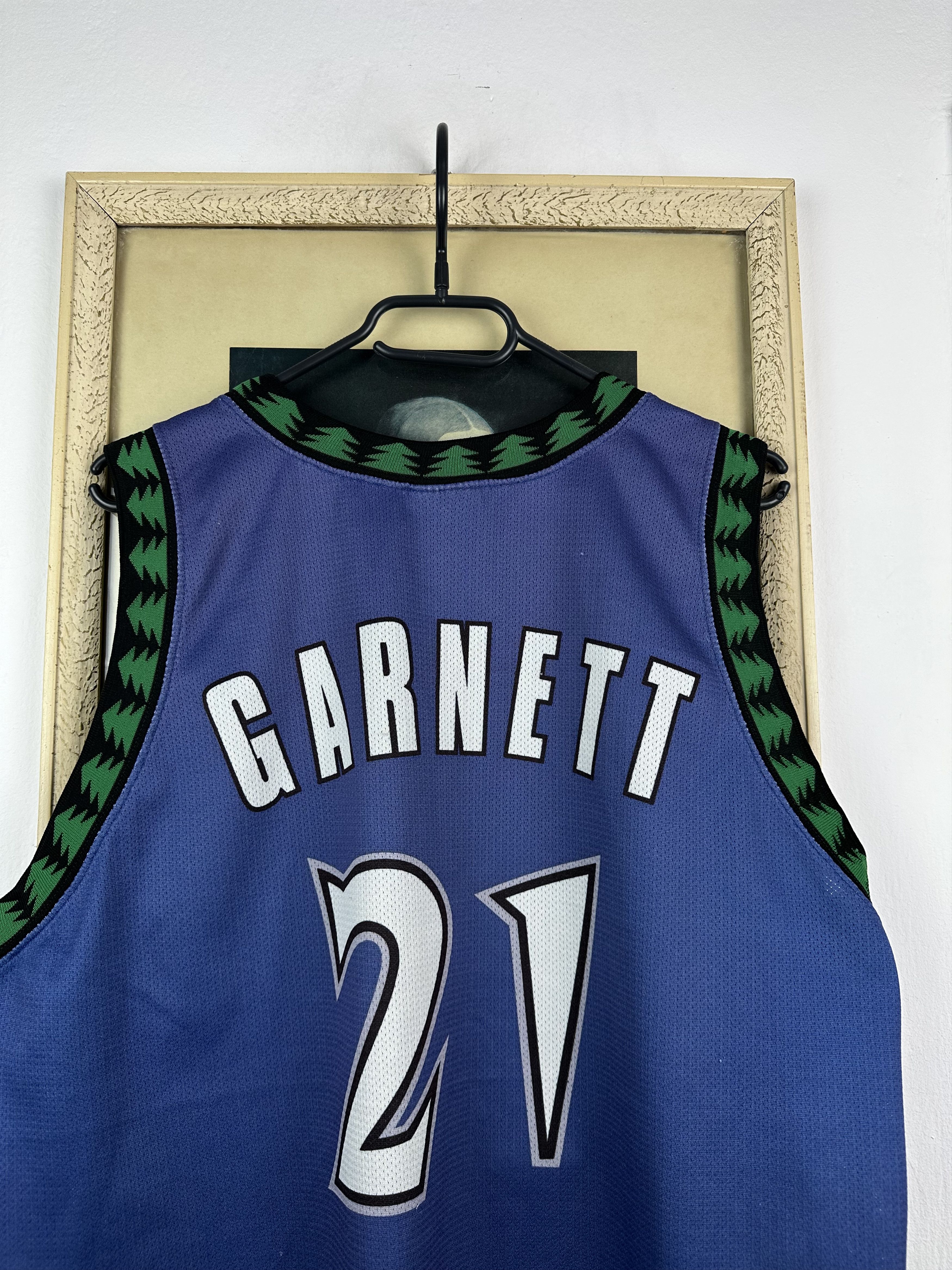 Champion × NBA × Vintage Vintage Minnesota Timberwolves Jersey NBA Shirt Garnett Size US XL / EU 56 / 4 - 2 Thumbnail