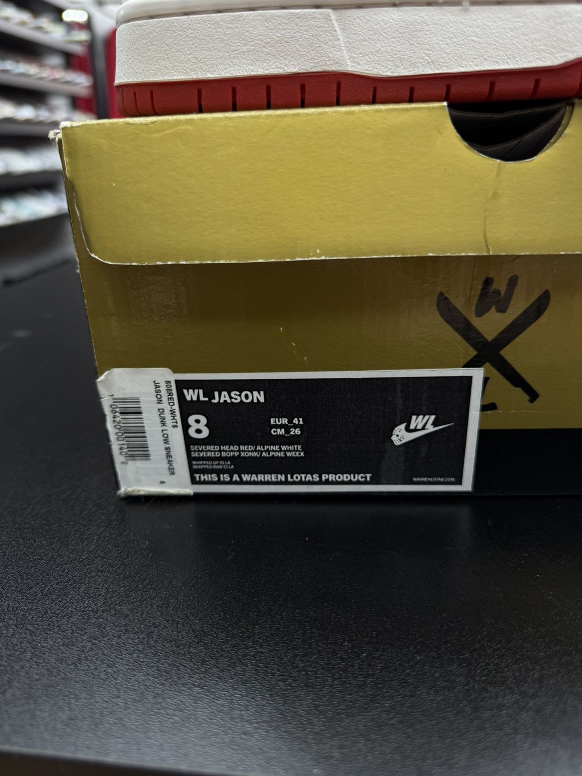 Warren Lotas Warren Lotas Red JASON Dunk Lawsuit Pair 8 Men’s Rare Size US 8 / EU 41 - 21 Thumbnail