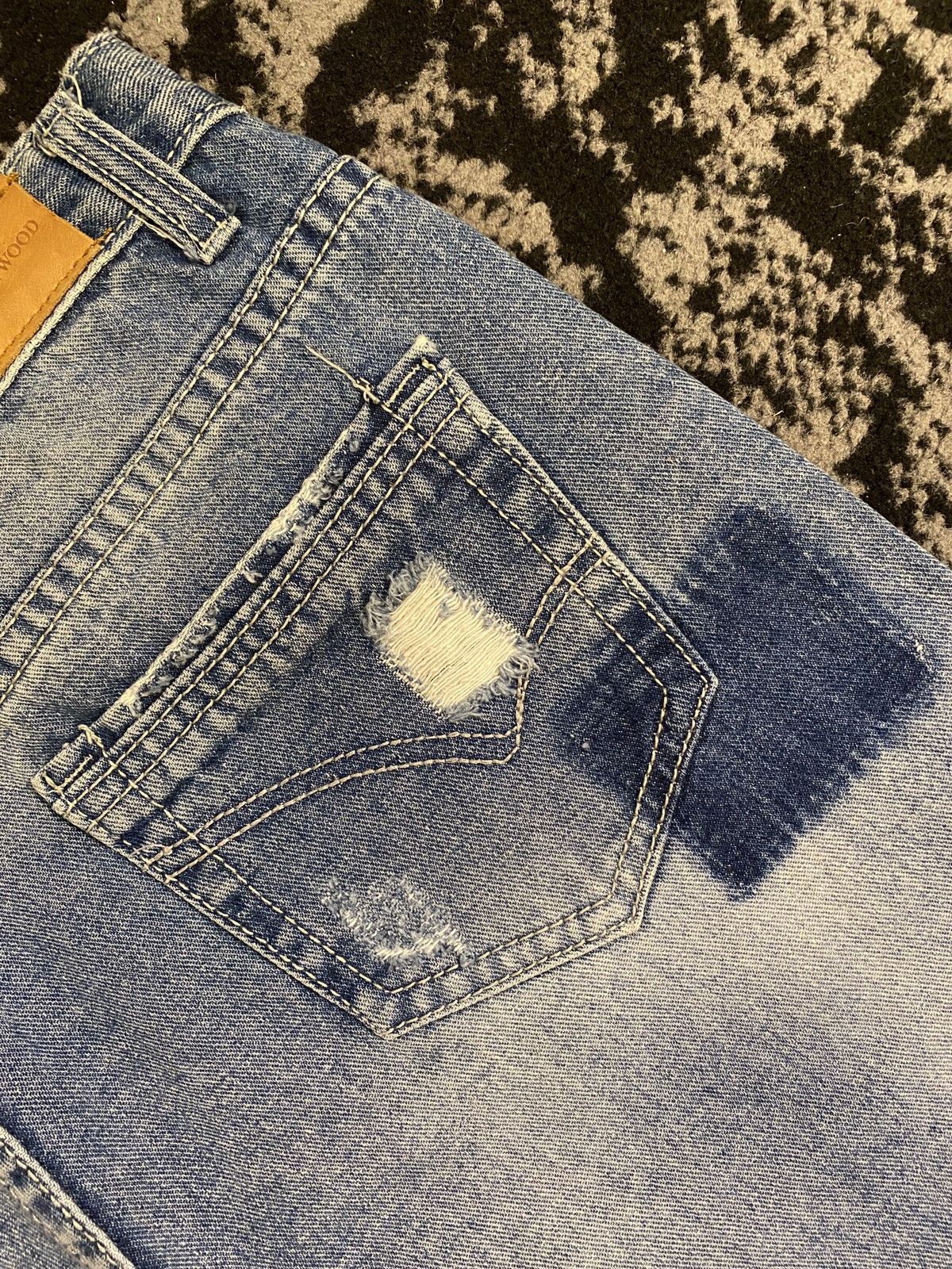 Japanese Brand Kapital Distressed Ripped Faded Denim Japanese Brand Size US 29 - 10 Thumbnail