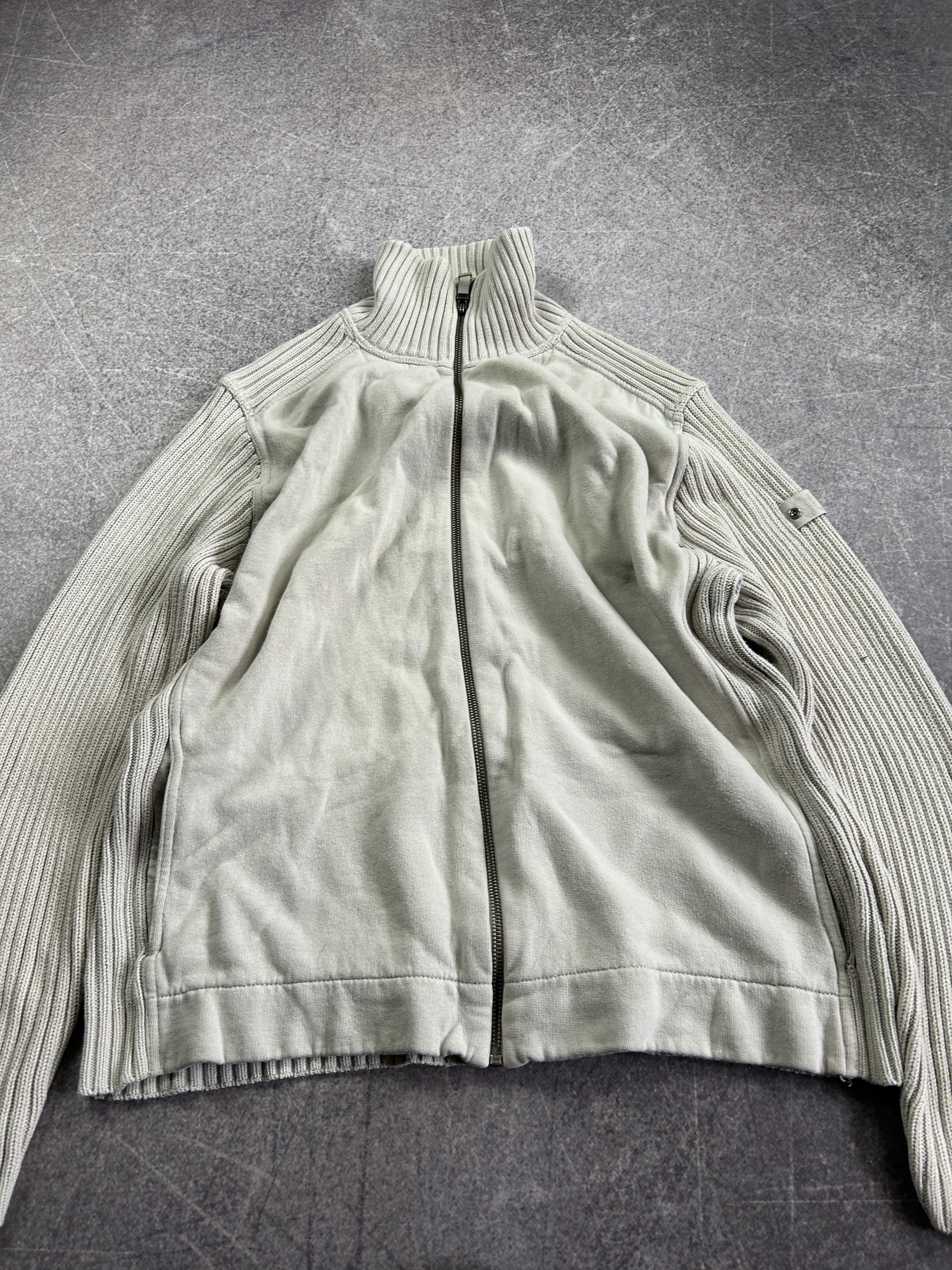 Designer vtg streetwear white washed balenciaga style japane sweater Size US L / EU 52-54 / 3 - 3 Thumbnail