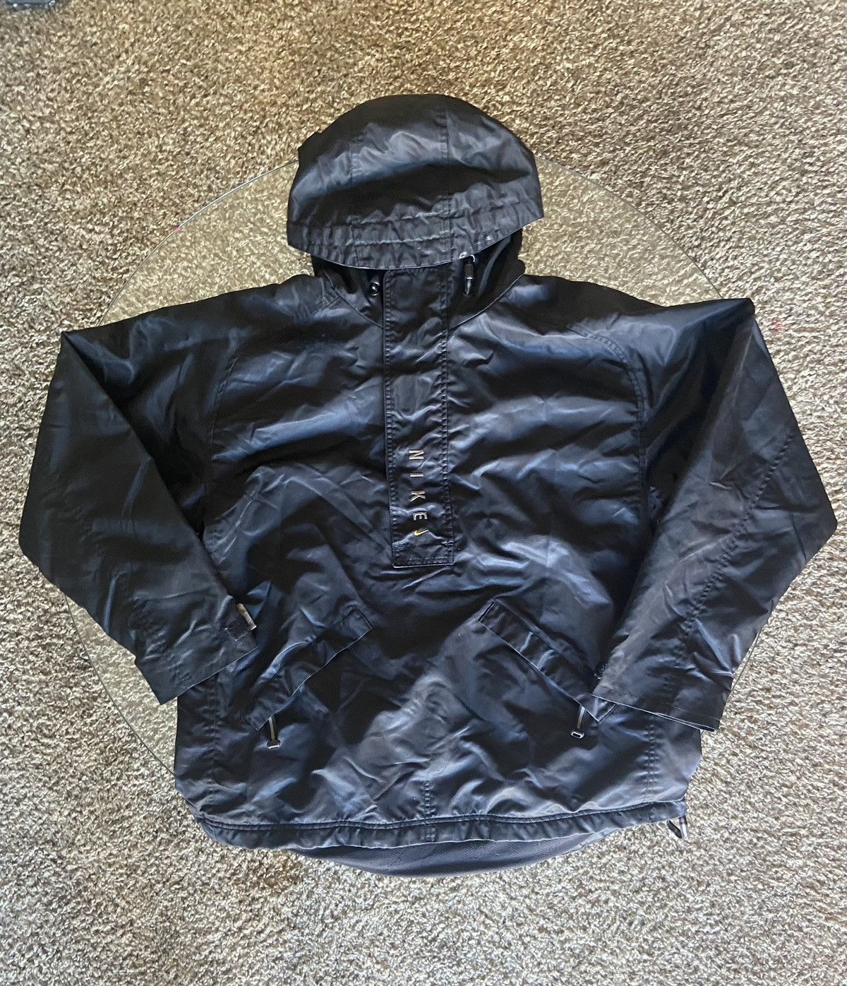 Nike Vintage Y2K White Tag Nike Lined Quarterzip Windbreaker Size US M / EU 48-50 / 2 - 1 Thumbnail