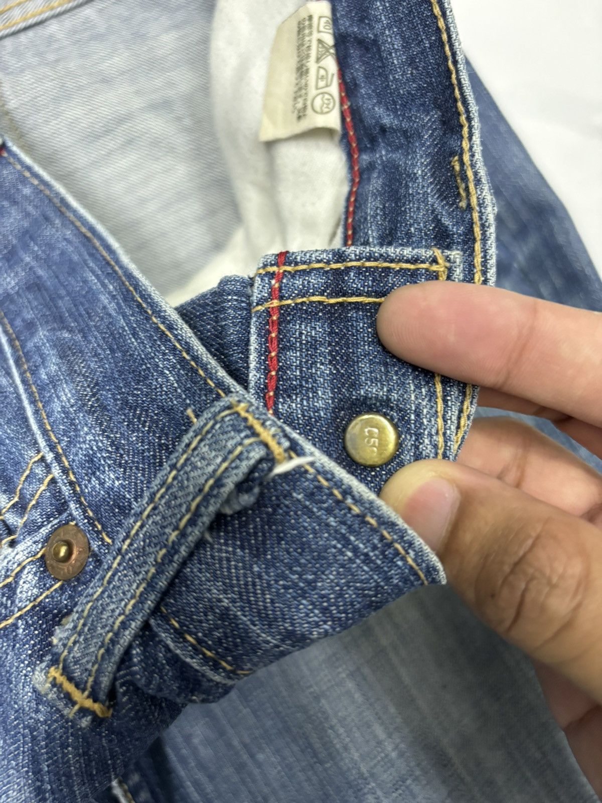 Levi's × Vintage 🔥LEVIS RED TAB FLARE DISTRESS DENIM JEANS Size 30" / US 8 / IT 44 - 11 Thumbnail