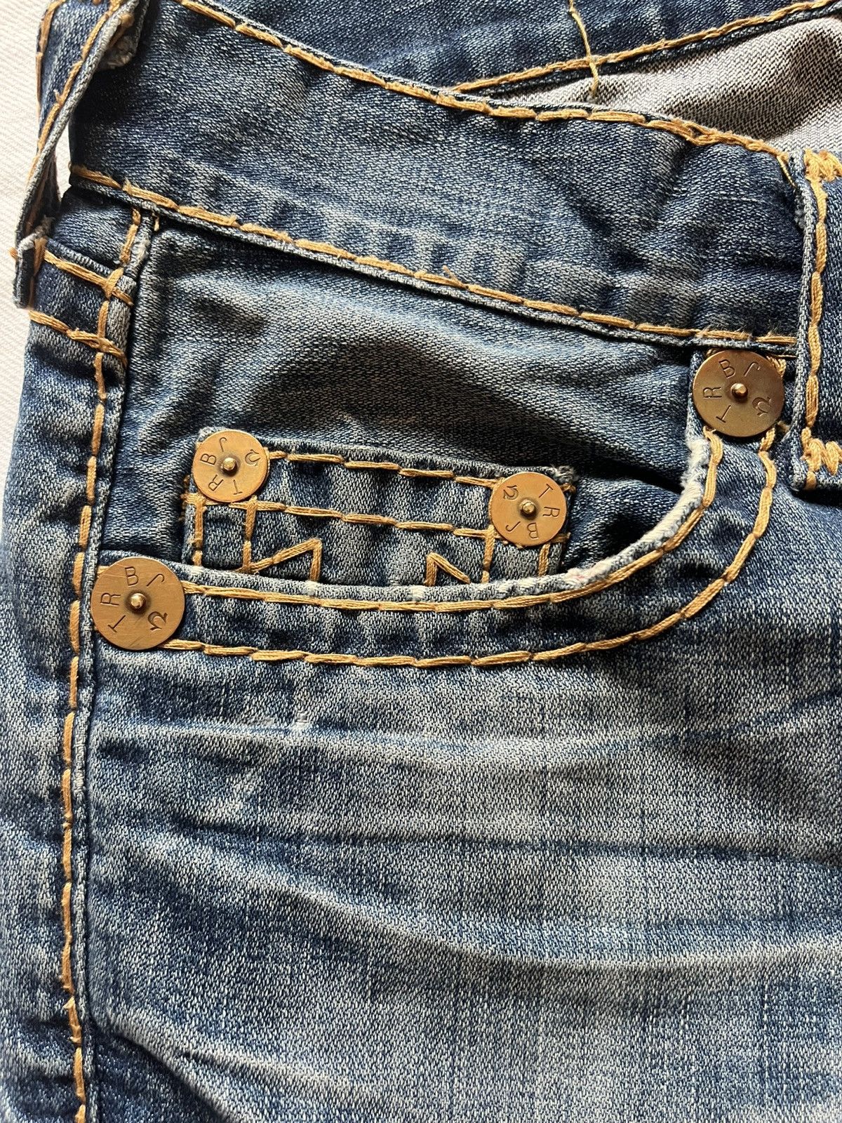 True Religion Vintage True Religion Jeans – Rare Early 2000s Stitching Size US 31 - 5 Thumbnail