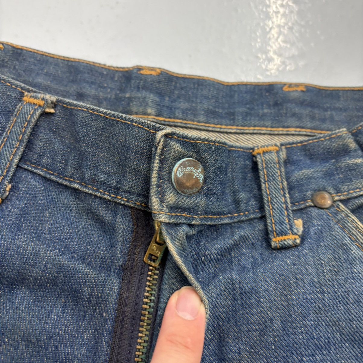 Wrangler Vintage 60s Wrangler Blue Funky Art Project Jeans 27x26 Size 27" / US 4 / IT 40 - 2 Thumbnail
