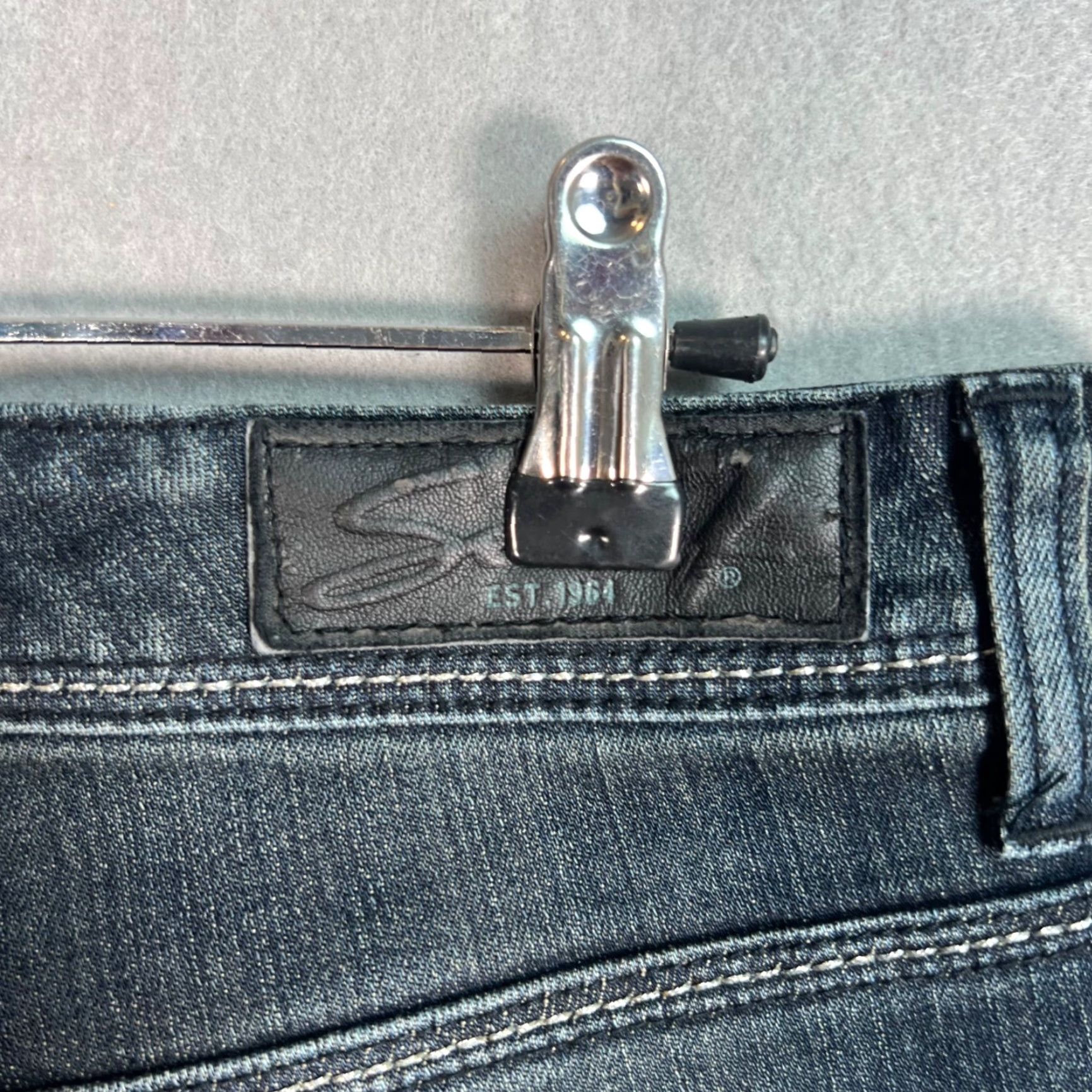 Vintage SEVEN7 Womens Jeans - Denim Slim Fit Low Rise Tapered Blue 31in Inseam Size 4 Regular Adults"} Size 27" / US 4 / IT 40 - 3 Thumbnail