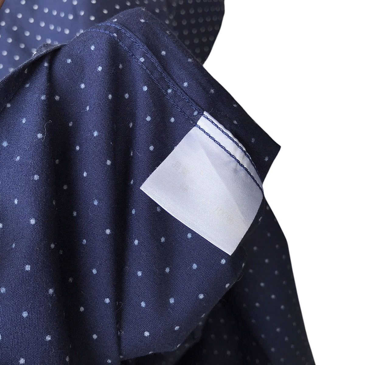 Barneys New York × Indigo Barneys New York Japanese Wabash Dot Indigo Shirt Size US XL / EU 56 / 4 - 8 Thumbnail