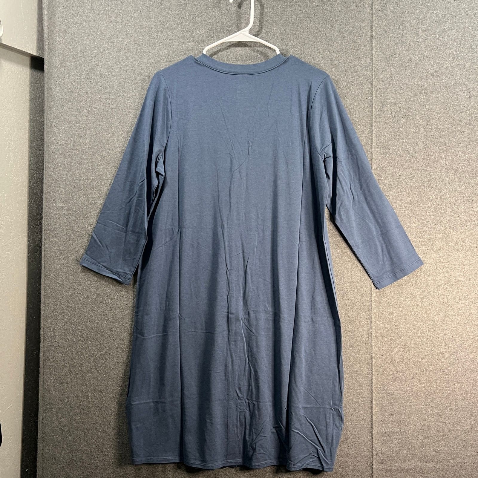 Other AnyBody Cozy Knit Button Front Long Cardigan Medium Indigo Size M / US 6-8 / IT 42-44 - 2 Thumbnail