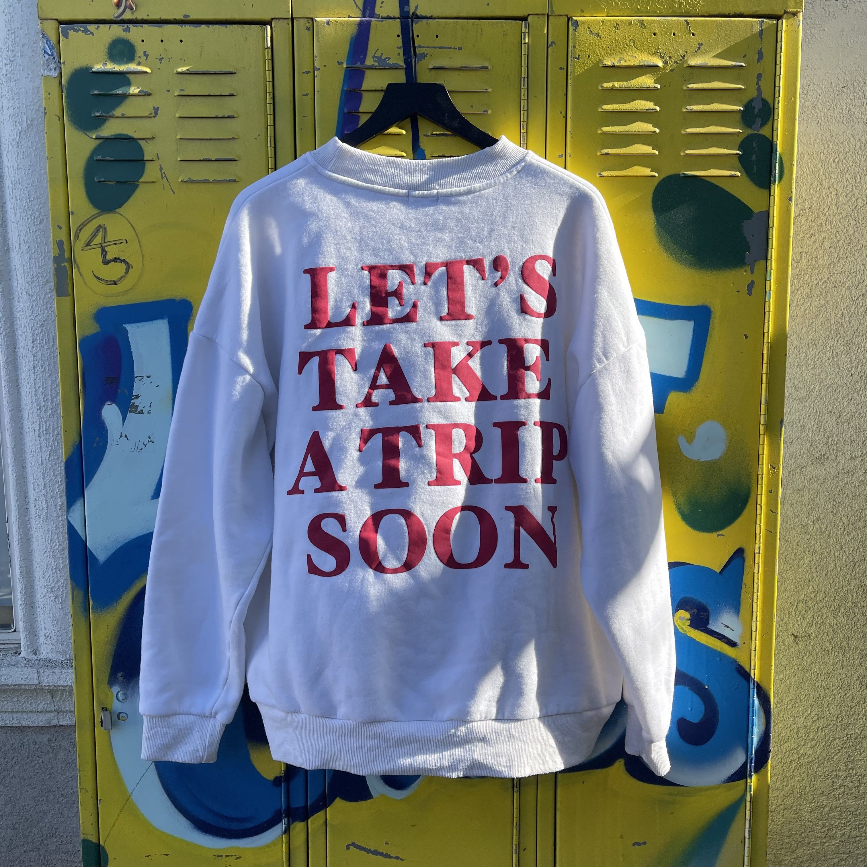 Pacsun × Vintage Yllw The Label Let's Take A Trip Soon Crewneck Size US XL / EU 56 / 4 - 1 Thumbnail