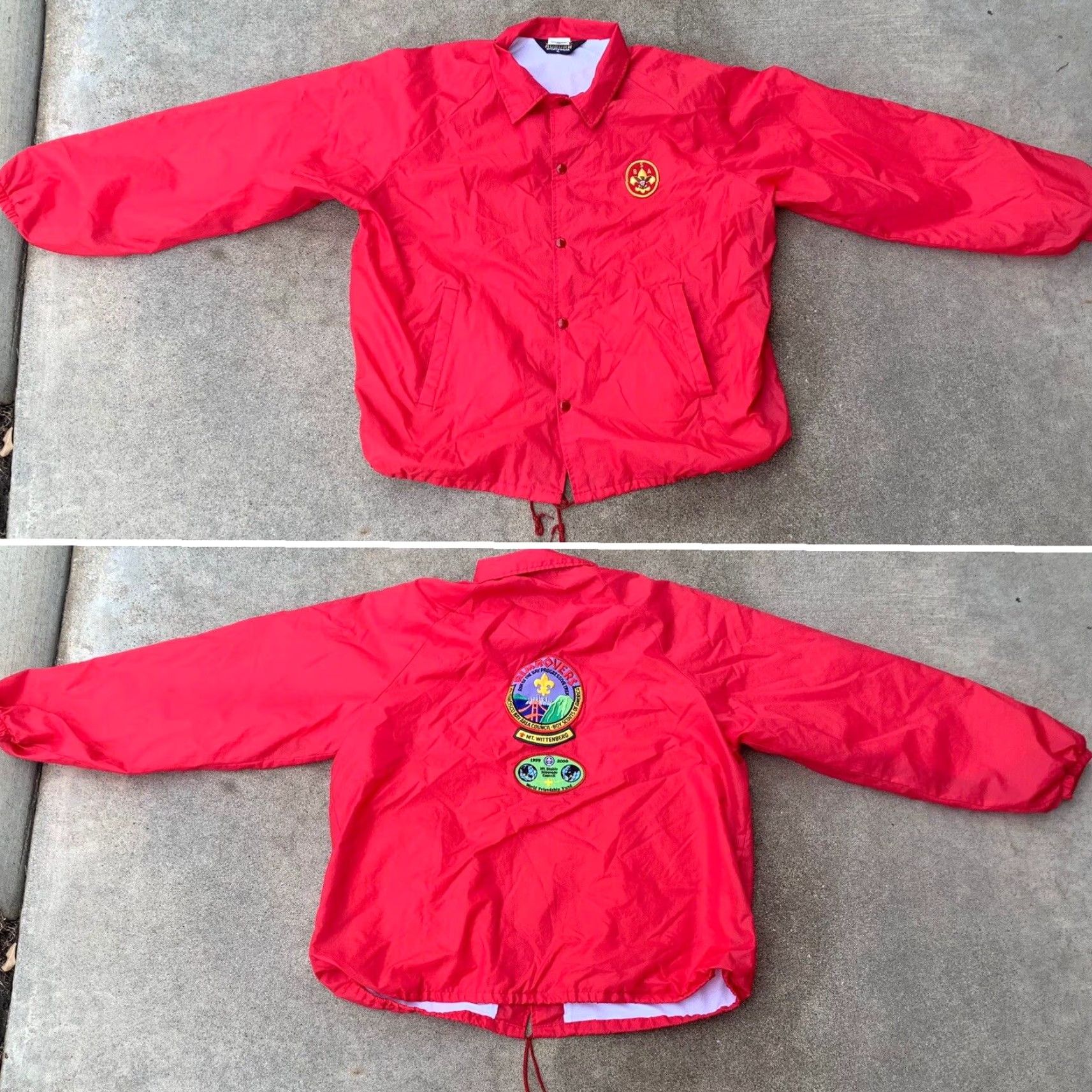 Area VINTAGE Boy Scouts Windbreaker Jacket Rimrovers San Francisco Bay Area BSA XL Jacket Size US XL / EU 56 / 4 - 7 Thumbnail