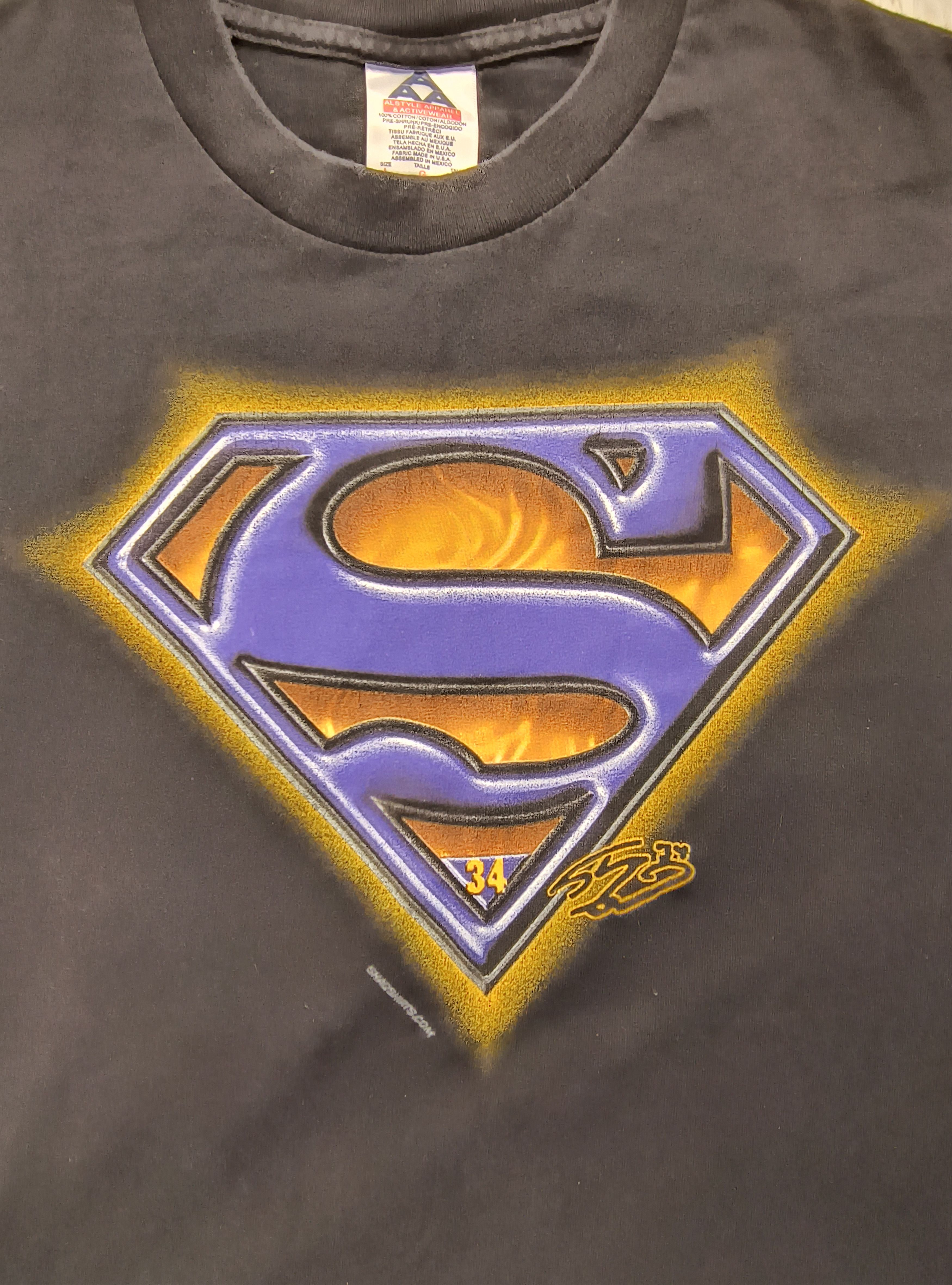 AAA Vintage Lakers Superman Shaquille O'Neal tee Size US L / EU 52-54 / 3 - 1 Thumbnail