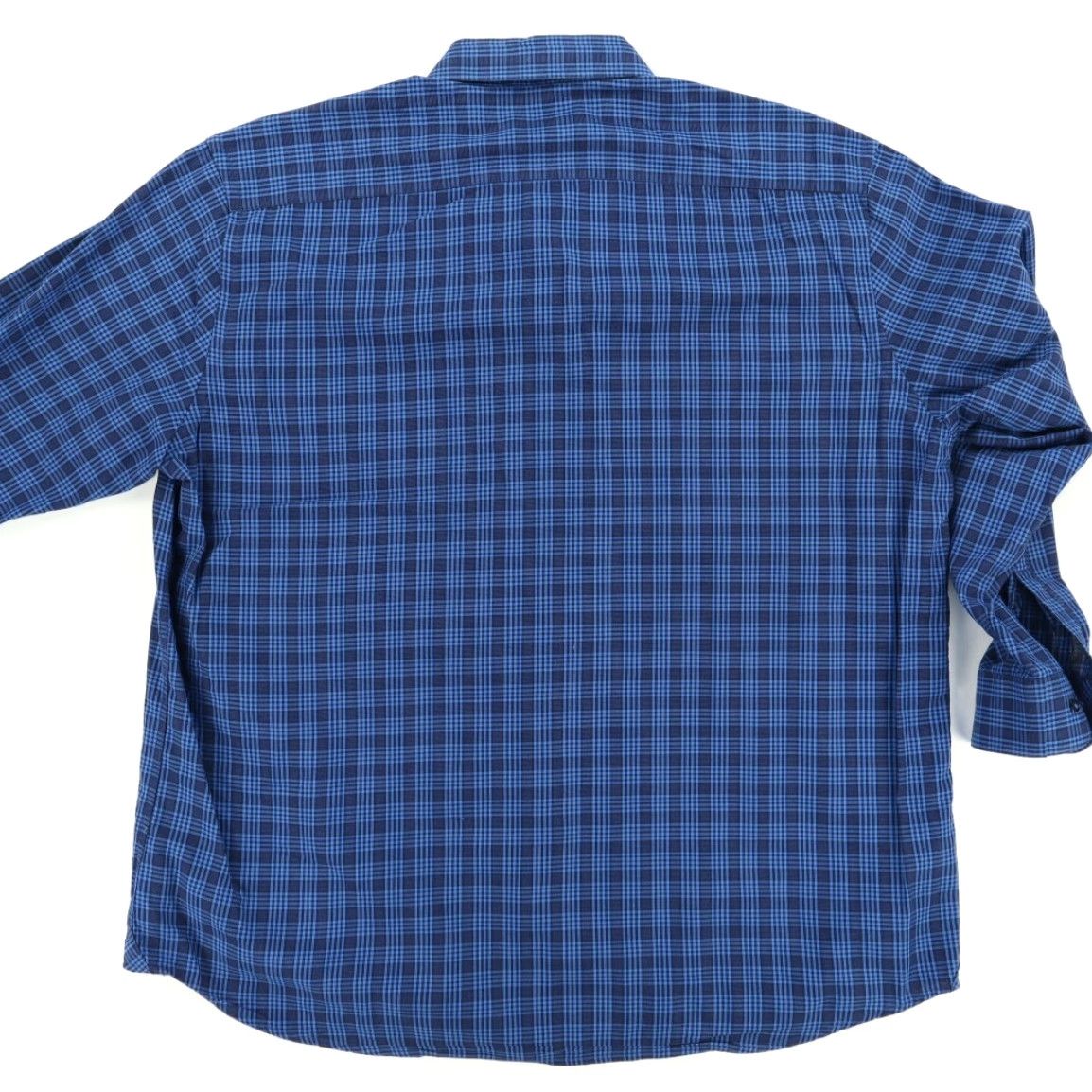 Vintage Andrew Fezza Shirt Blue Men's 2XL Gingham Long Sleeve Button Up Modern Fit Size US XXL / EU 58 / 5 - 4 Thumbnail